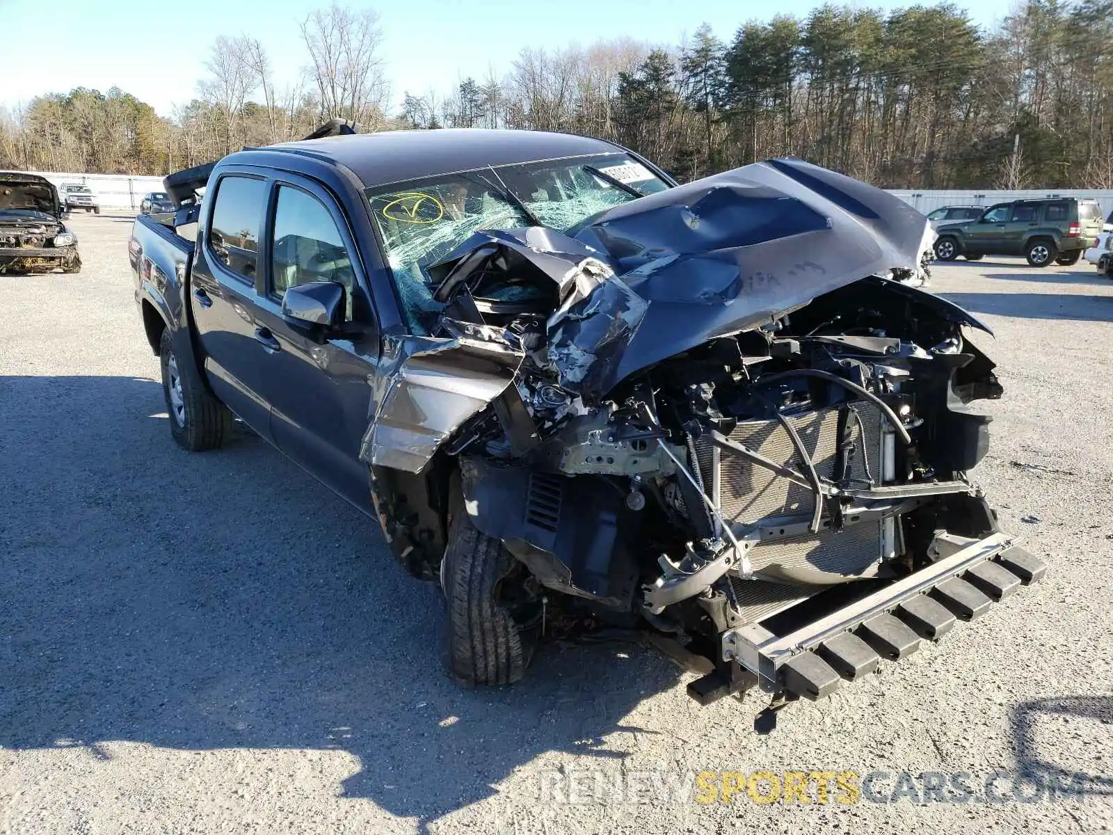 1 Photograph of a damaged car 5TFAX5GN6KX154530 TOYOTA TACOMA 2019