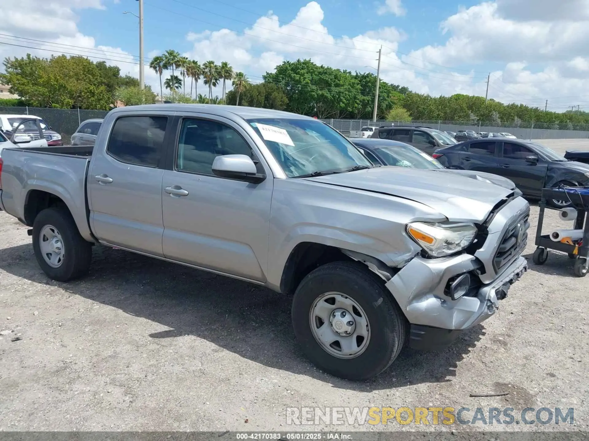 1 Photograph of a damaged car 5TFAX5GN8KX148101 TOYOTA TACOMA 2019