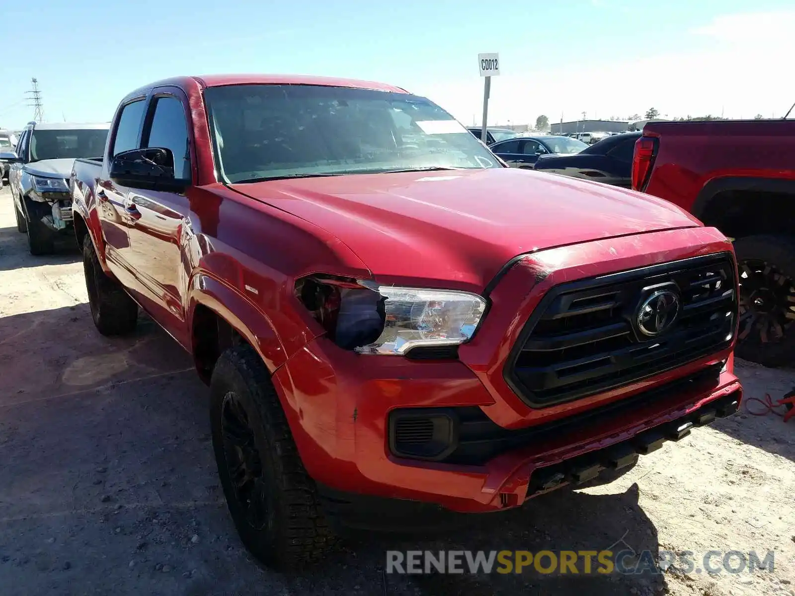 1 Photograph of a damaged car 5TFAX5GN9KX141321 TOYOTA TACOMA 2019