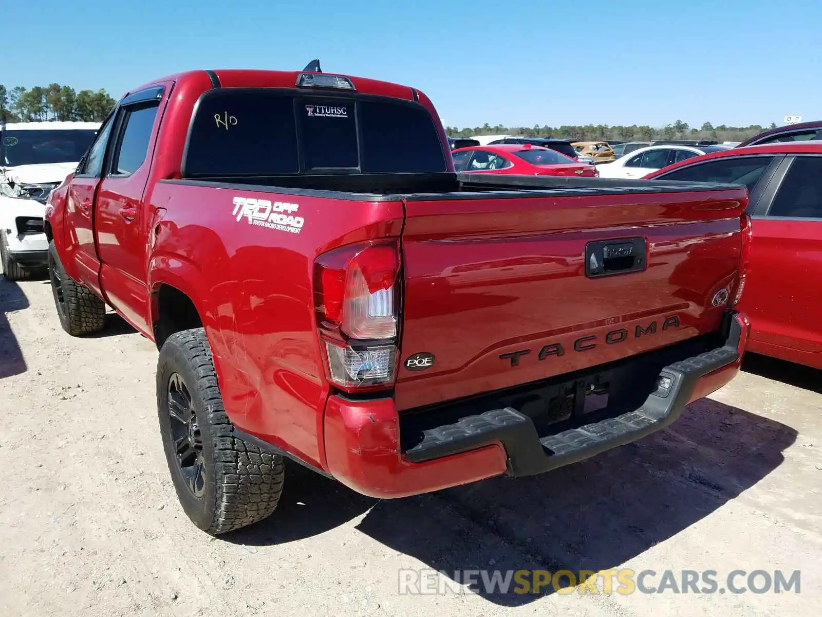 3 Photograph of a damaged car 5TFAX5GN9KX141321 TOYOTA TACOMA 2019