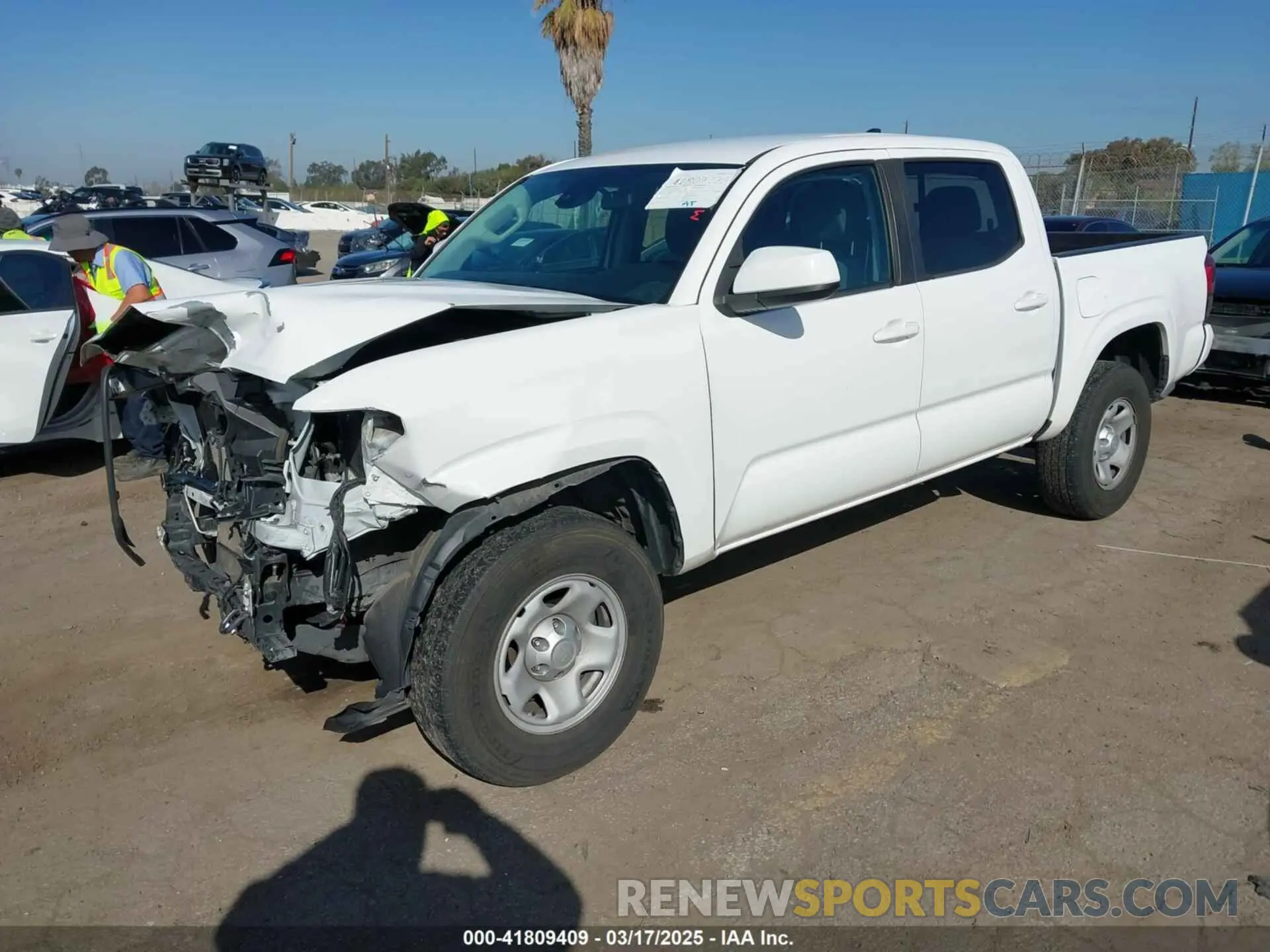 2 Photograph of a damaged car 5TFAX5GN9KX149371 TOYOTA TACOMA 2019
