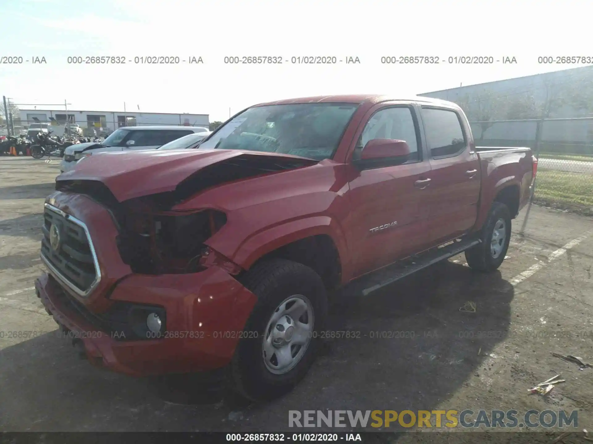 2 Photograph of a damaged car 5TFAX5GN9KX150231 TOYOTA TACOMA 2019