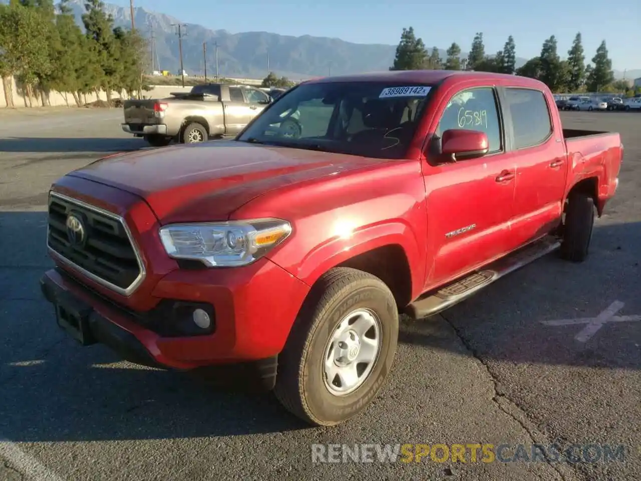 2 Photograph of a damaged car 5TFAX5GN9KX154229 TOYOTA TACOMA 2019