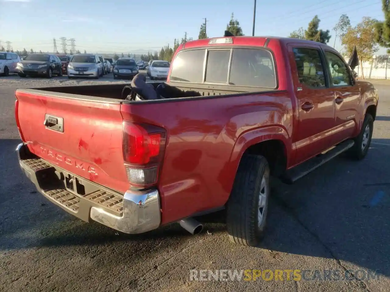 4 Photograph of a damaged car 5TFAX5GN9KX154229 TOYOTA TACOMA 2019