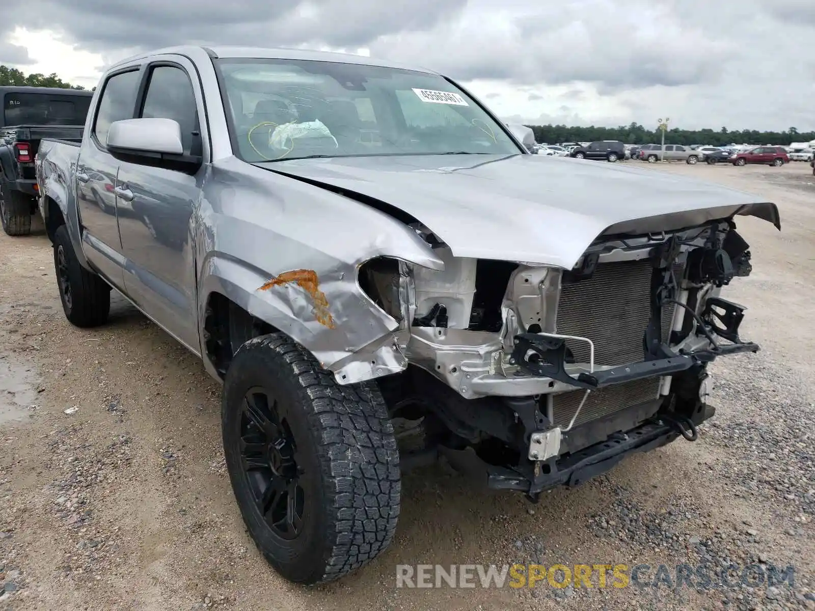 1 Photograph of a damaged car 5TFAX5GNXKX162730 TOYOTA TACOMA 2019