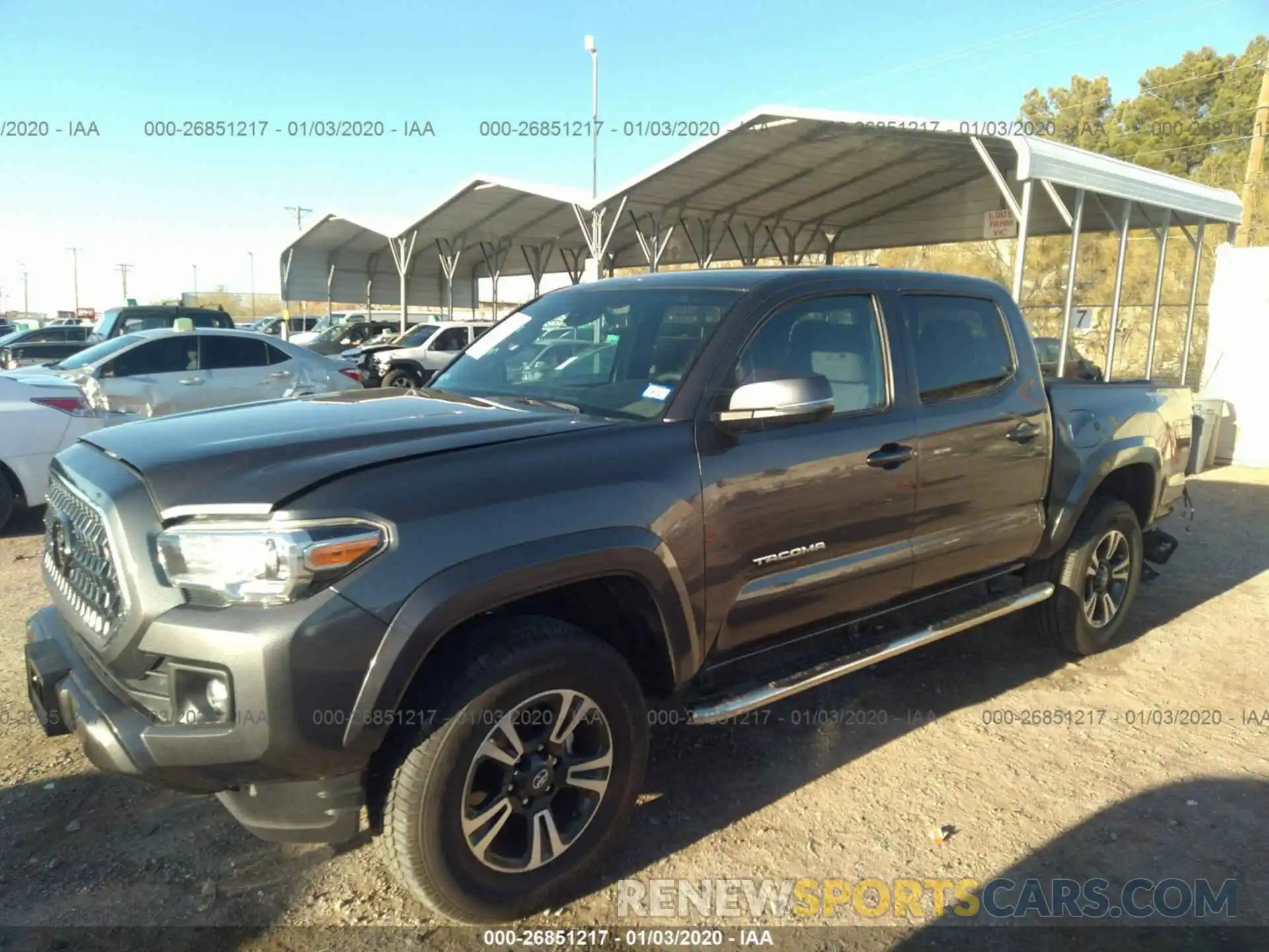 2 Photograph of a damaged car 5TFAZ5CN8KX085839 TOYOTA TACOMA 2019