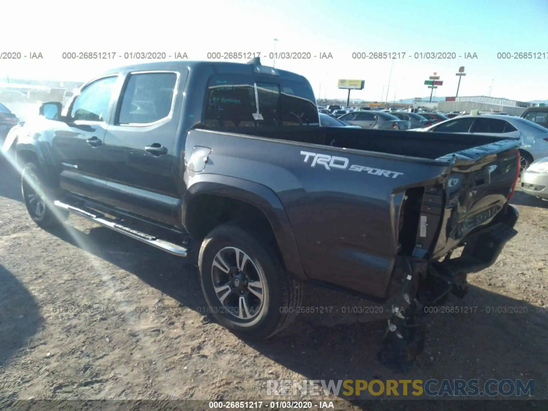 3 Photograph of a damaged car 5TFAZ5CN8KX085839 TOYOTA TACOMA 2019