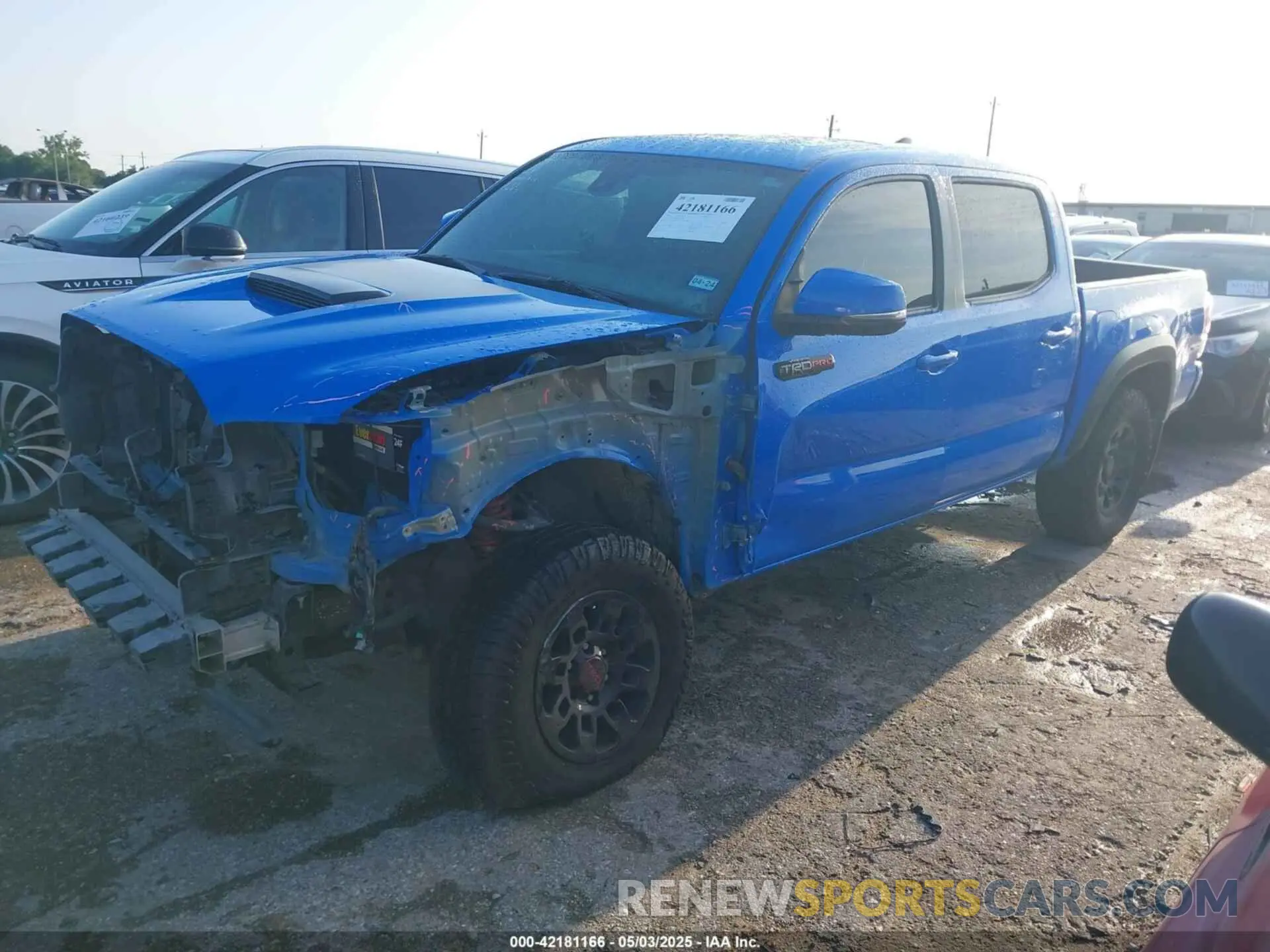2 Photograph of a damaged car 5TFCZ5AN0KX201840 TOYOTA TACOMA 2019