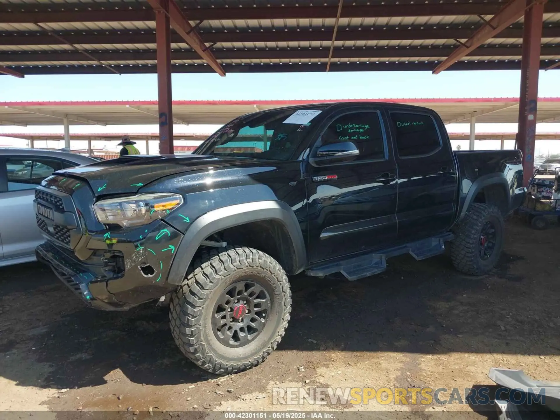 2 Photograph of a damaged car 5TFCZ5AN1KX190749 TOYOTA TACOMA 2019