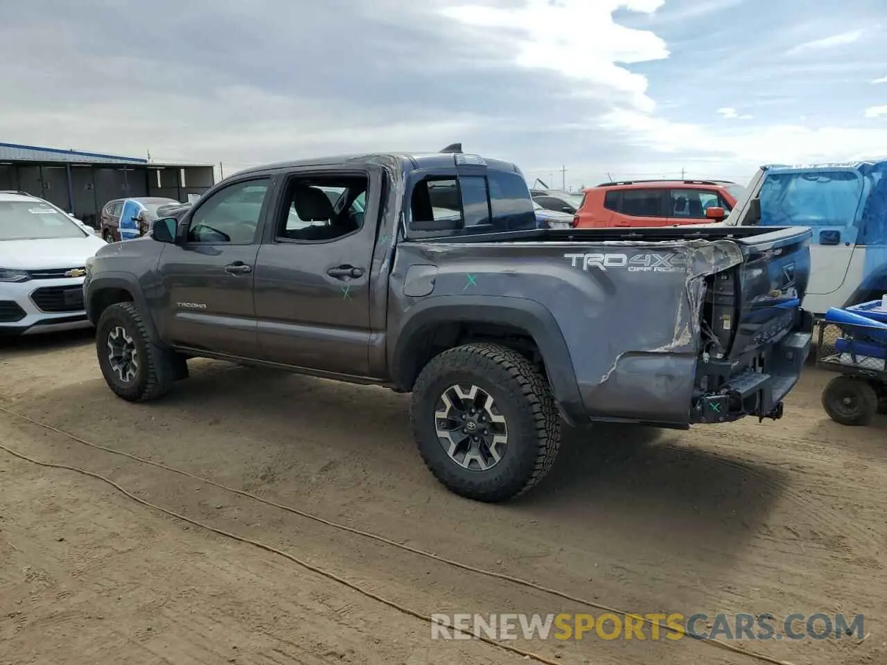 2 Photograph of a damaged car 5TFCZ5AN1KX206478 TOYOTA TACOMA 2019