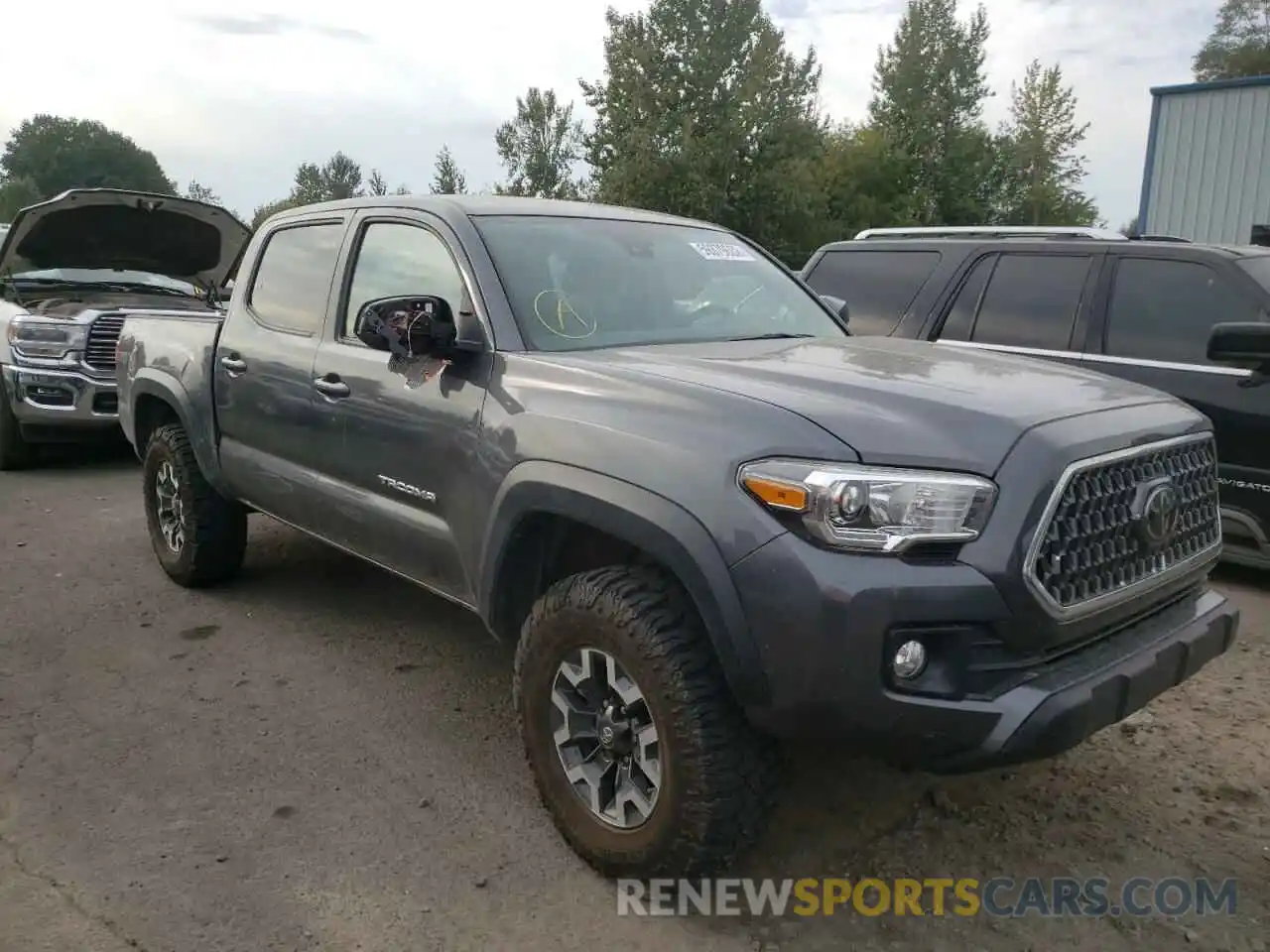 1 Photograph of a damaged car 5TFCZ5AN2KX184054 TOYOTA TACOMA 2019