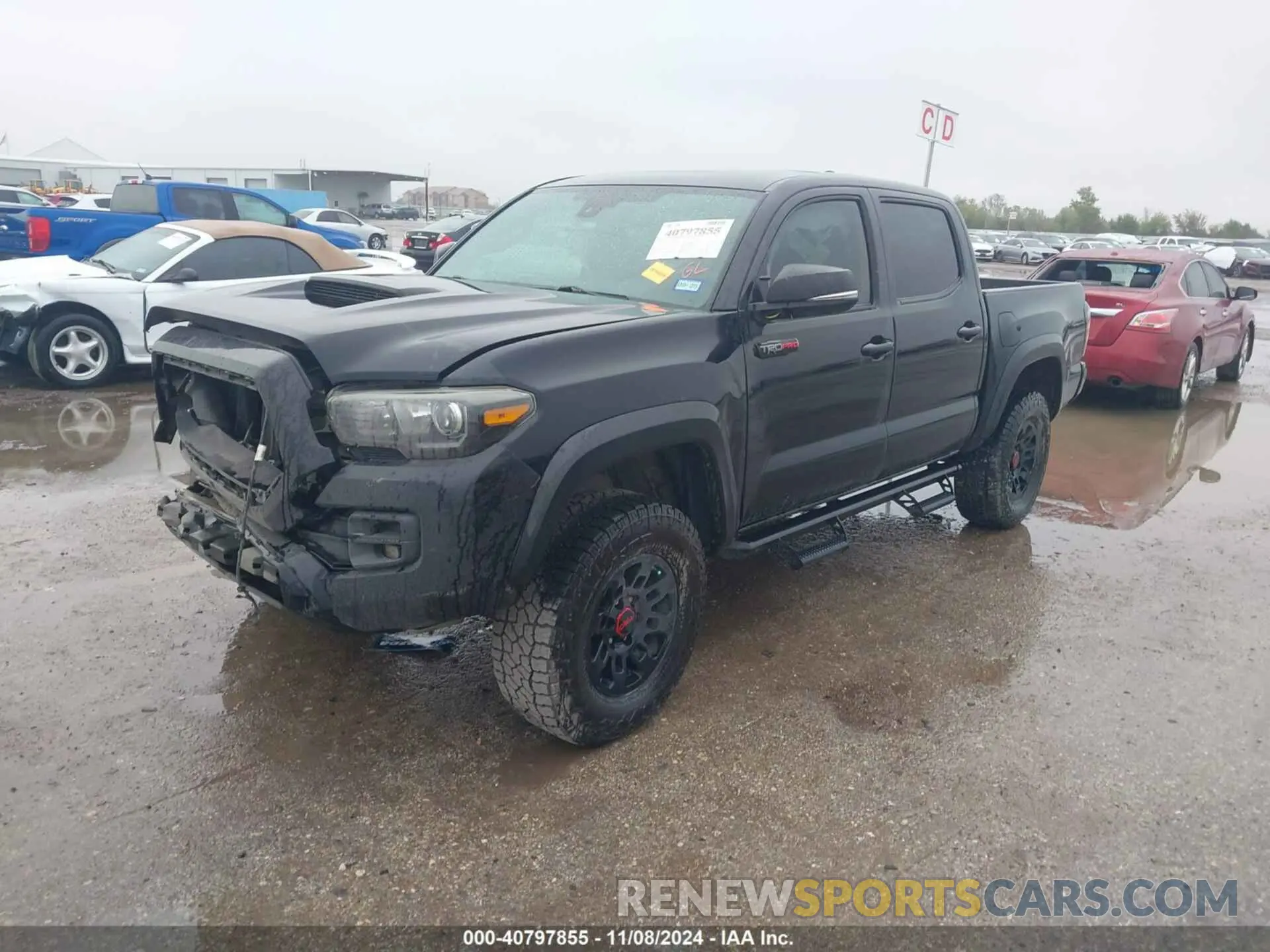 2 Photograph of a damaged car 5TFCZ5AN2KX195085 TOYOTA TACOMA 2019