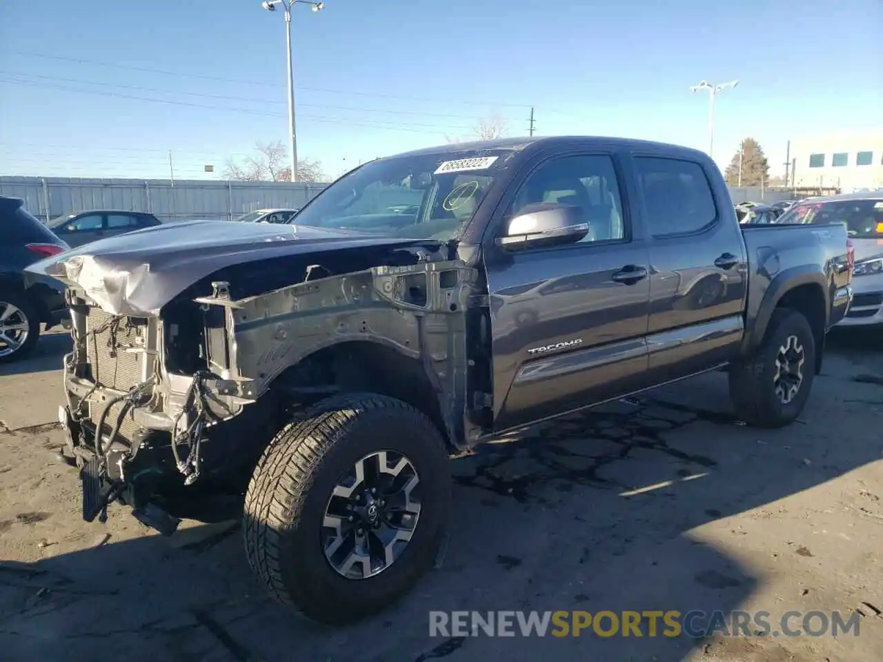 1 Photograph of a damaged car 5TFCZ5AN3KX171359 TOYOTA TACOMA 2019