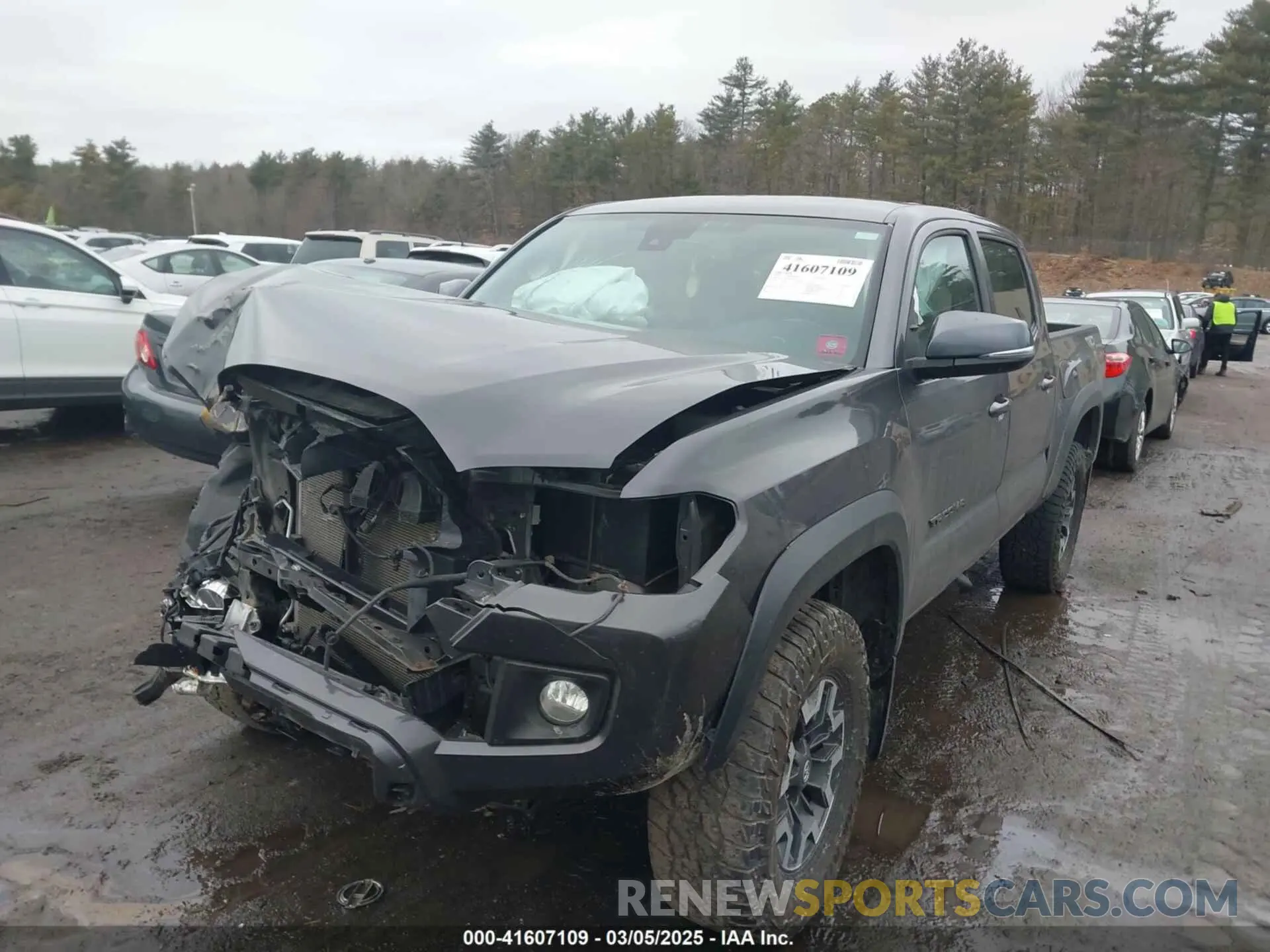 2 Photograph of a damaged car 5TFCZ5AN3KX197413 TOYOTA TACOMA 2019