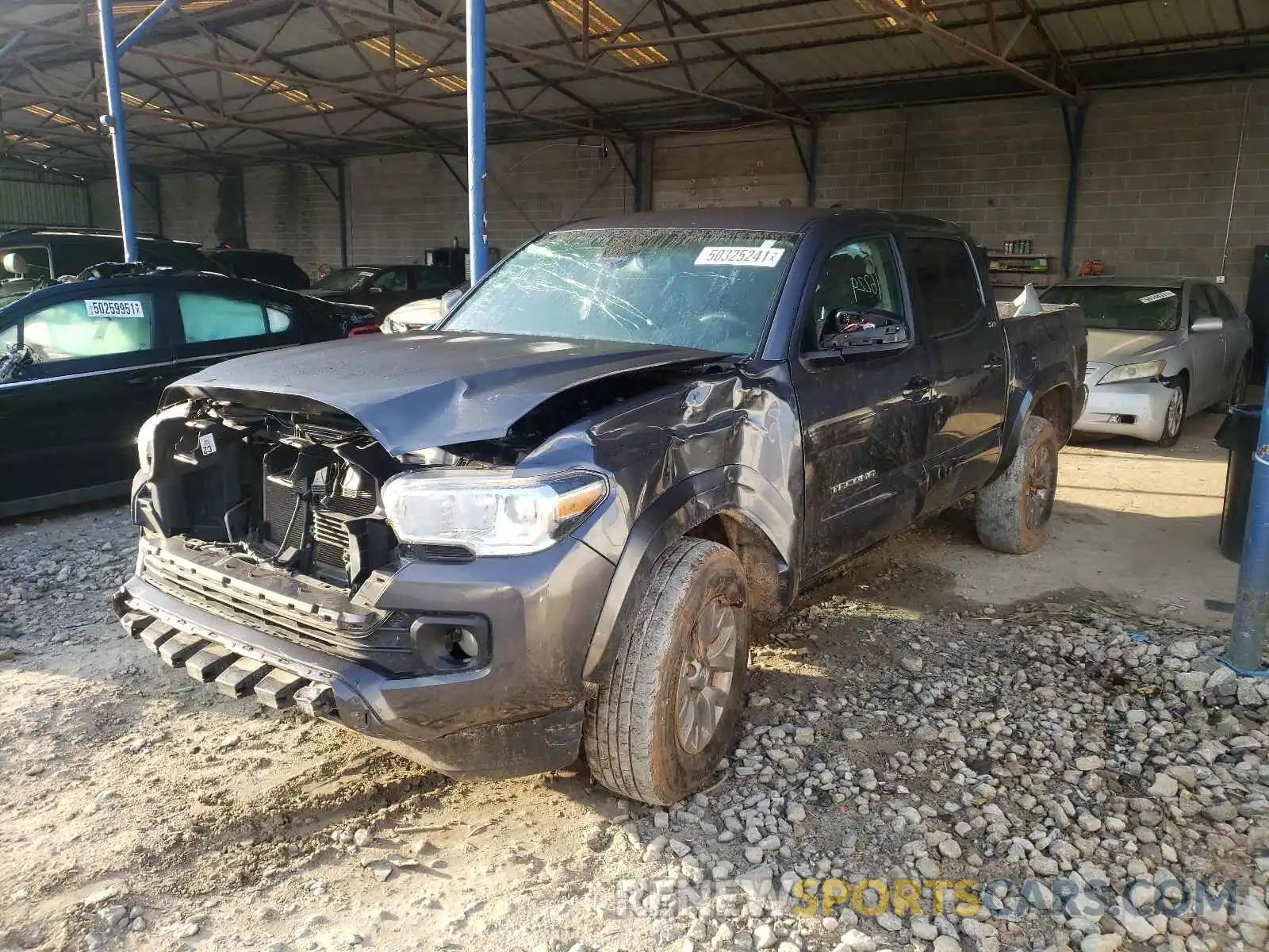 2 Photograph of a damaged car 5TFCZ5AN4KX177106 TOYOTA TACOMA 2019