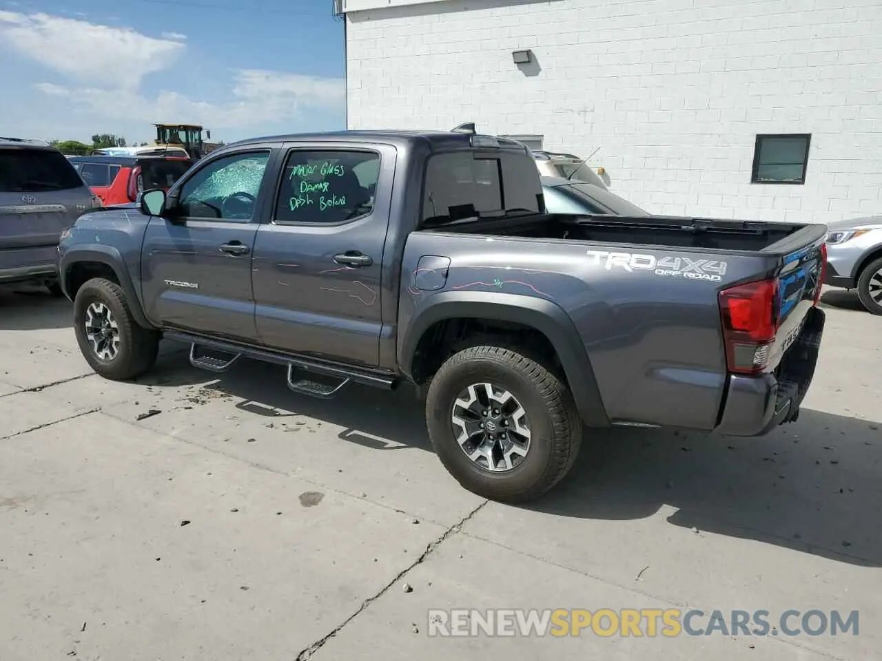 2 Photograph of a damaged car 5TFCZ5AN4KX180801 TOYOTA TACOMA 2019