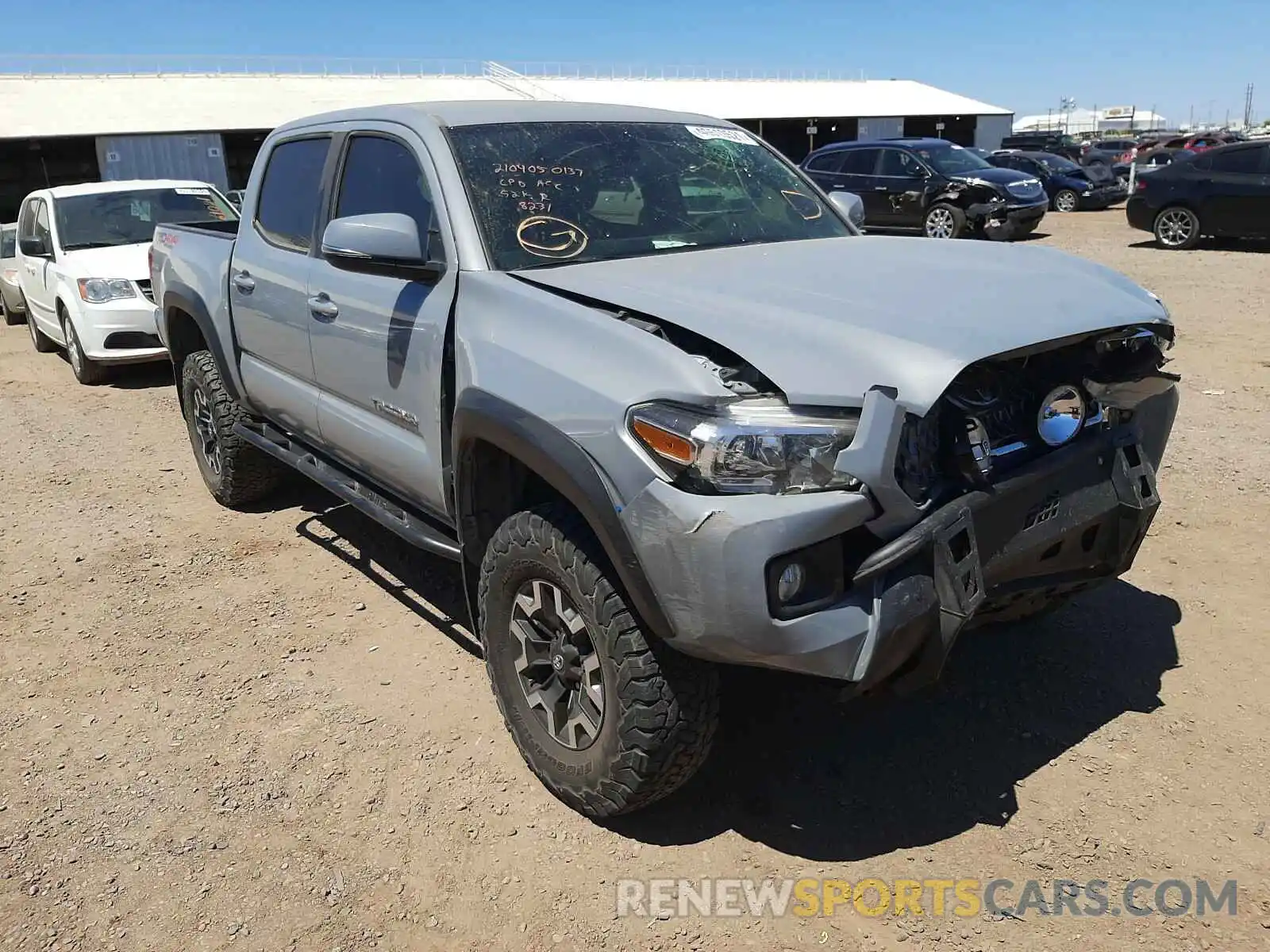 1 Photograph of a damaged car 5TFCZ5AN6KX168231 TOYOTA TACOMA 2019