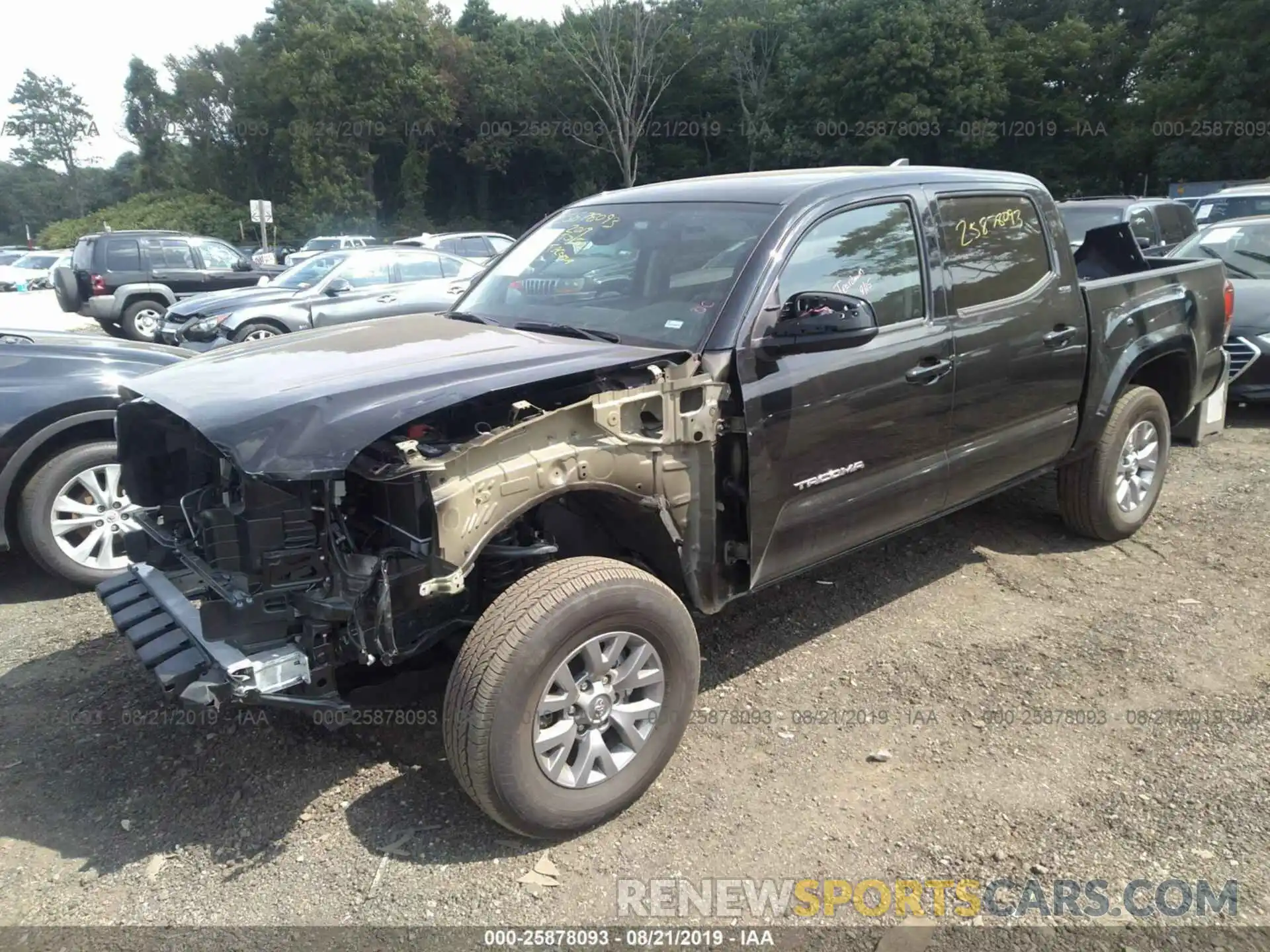 2 Photograph of a damaged car 5TFCZ5AN7KX190478 TOYOTA TACOMA 2019