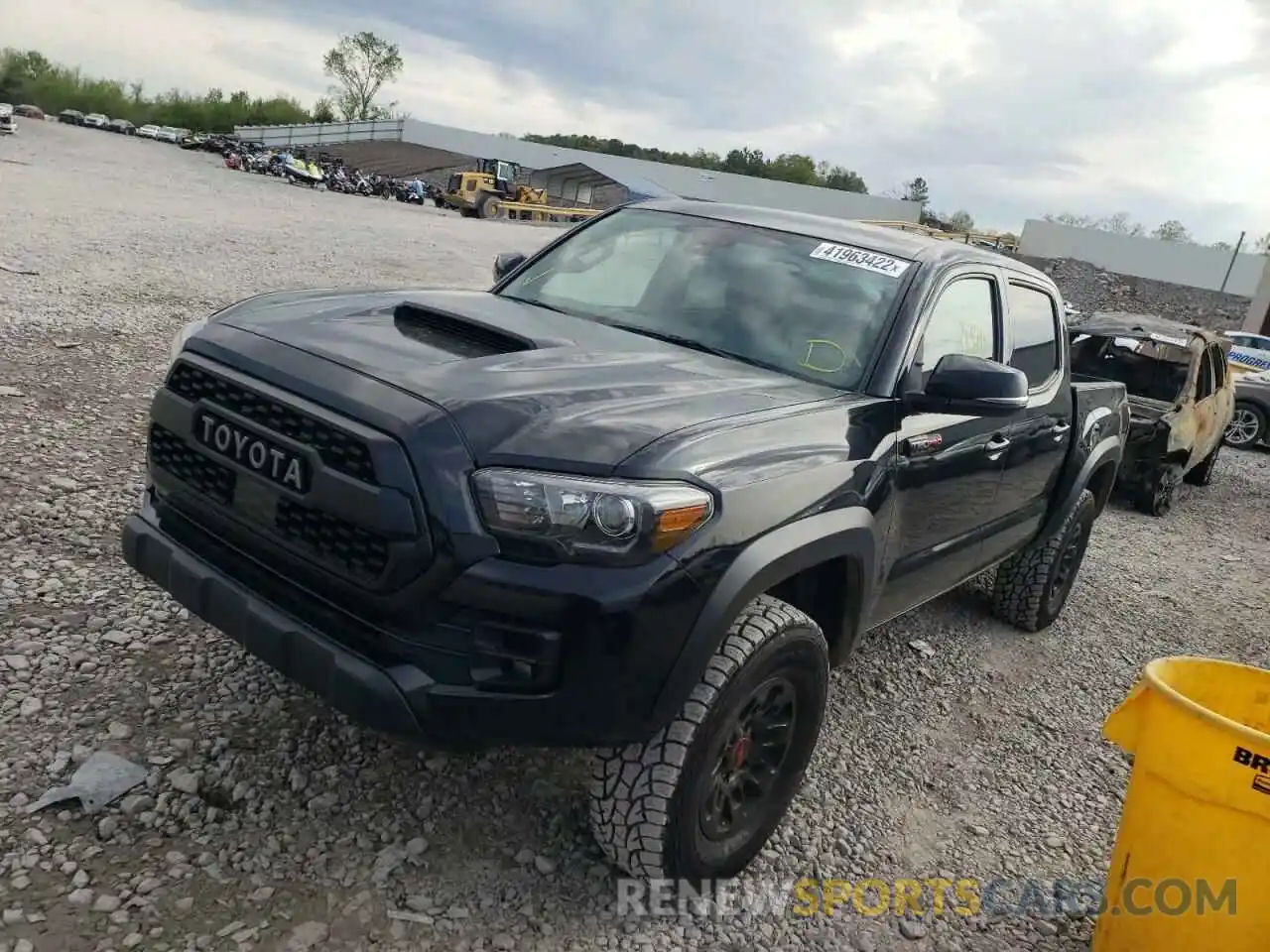 2 Photograph of a damaged car 5TFCZ5AN7KX196619 TOYOTA TACOMA 2019