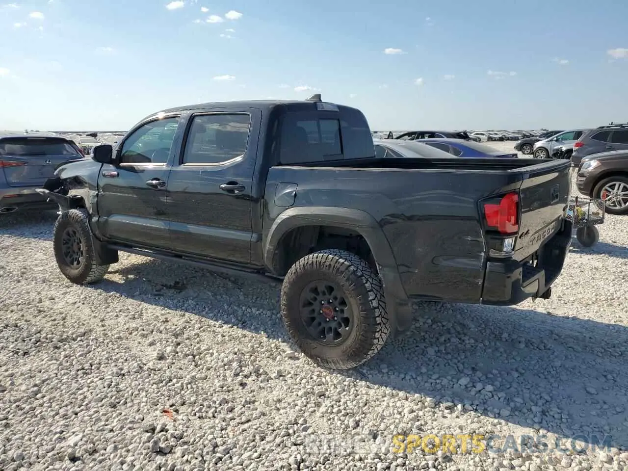 2 Photograph of a damaged car 5TFCZ5AN9KX196007 TOYOTA TACOMA 2019