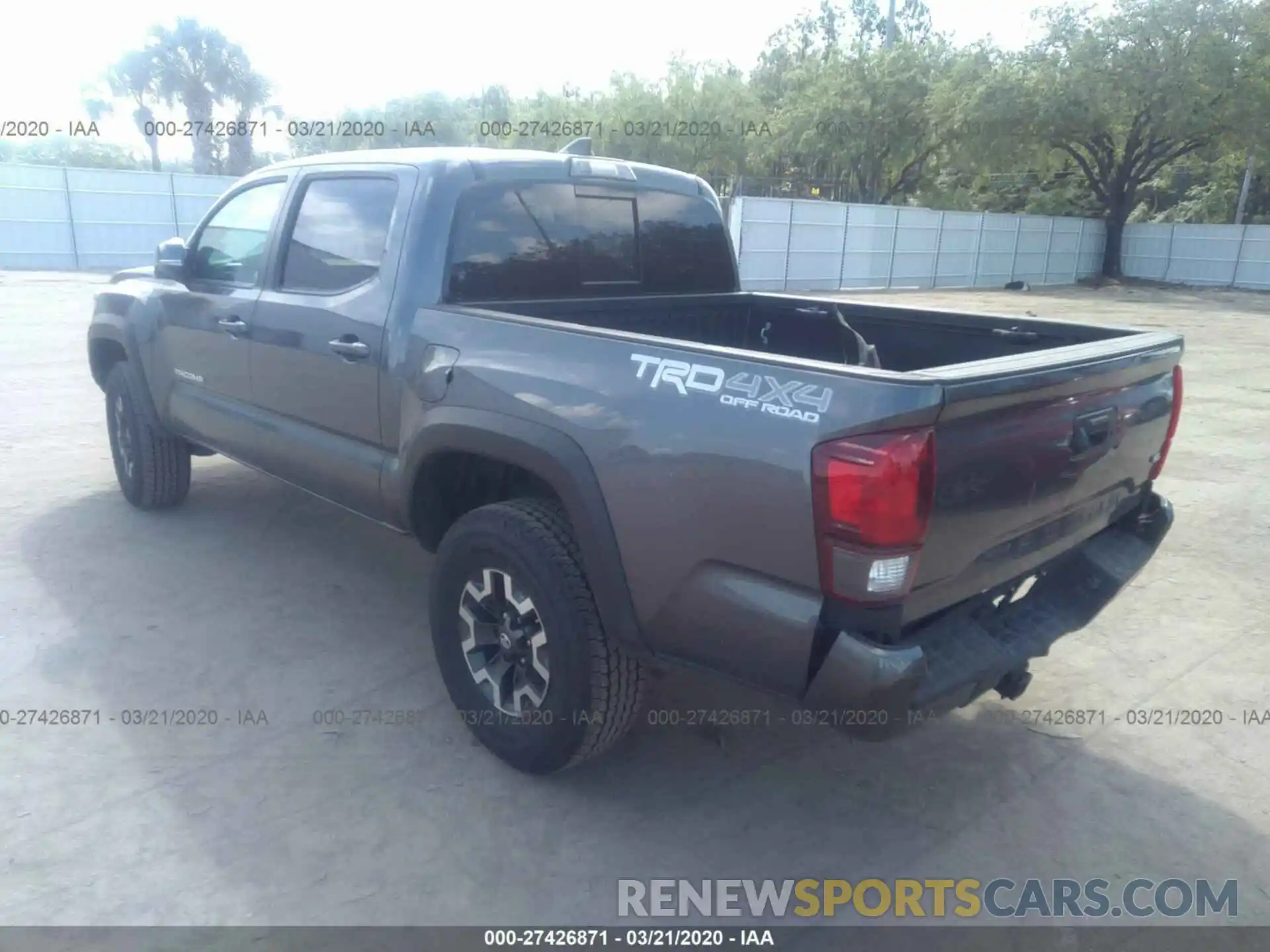 3 Photograph of a damaged car 5TFCZ5AN9KX197044 TOYOTA TACOMA 2019