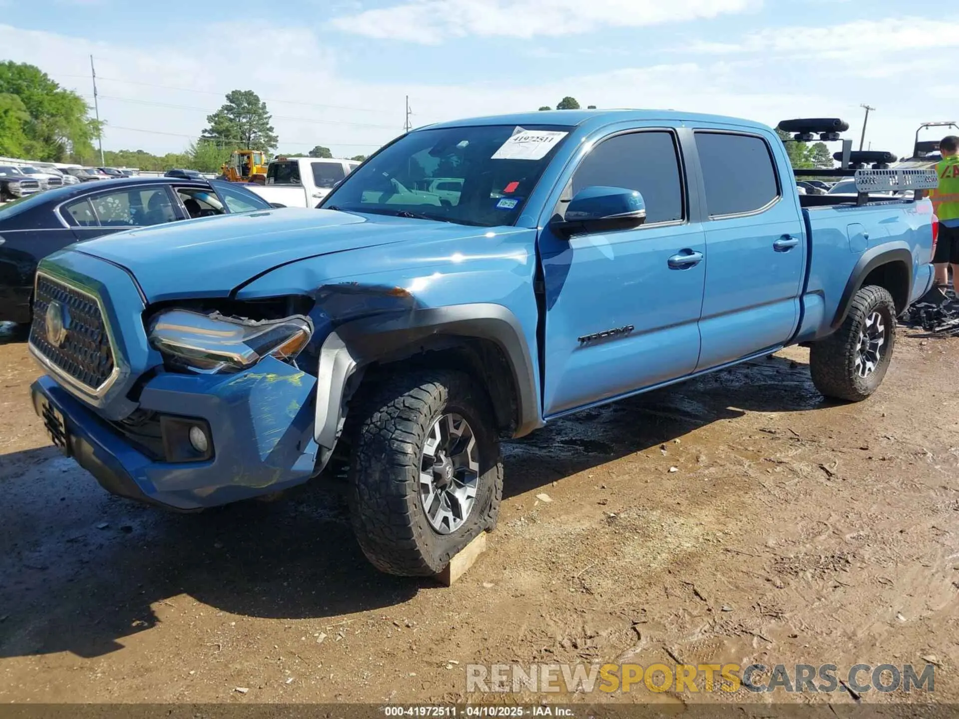 2 Photograph of a damaged car 5TFDZ5BN1KX046315 TOYOTA TACOMA 2019