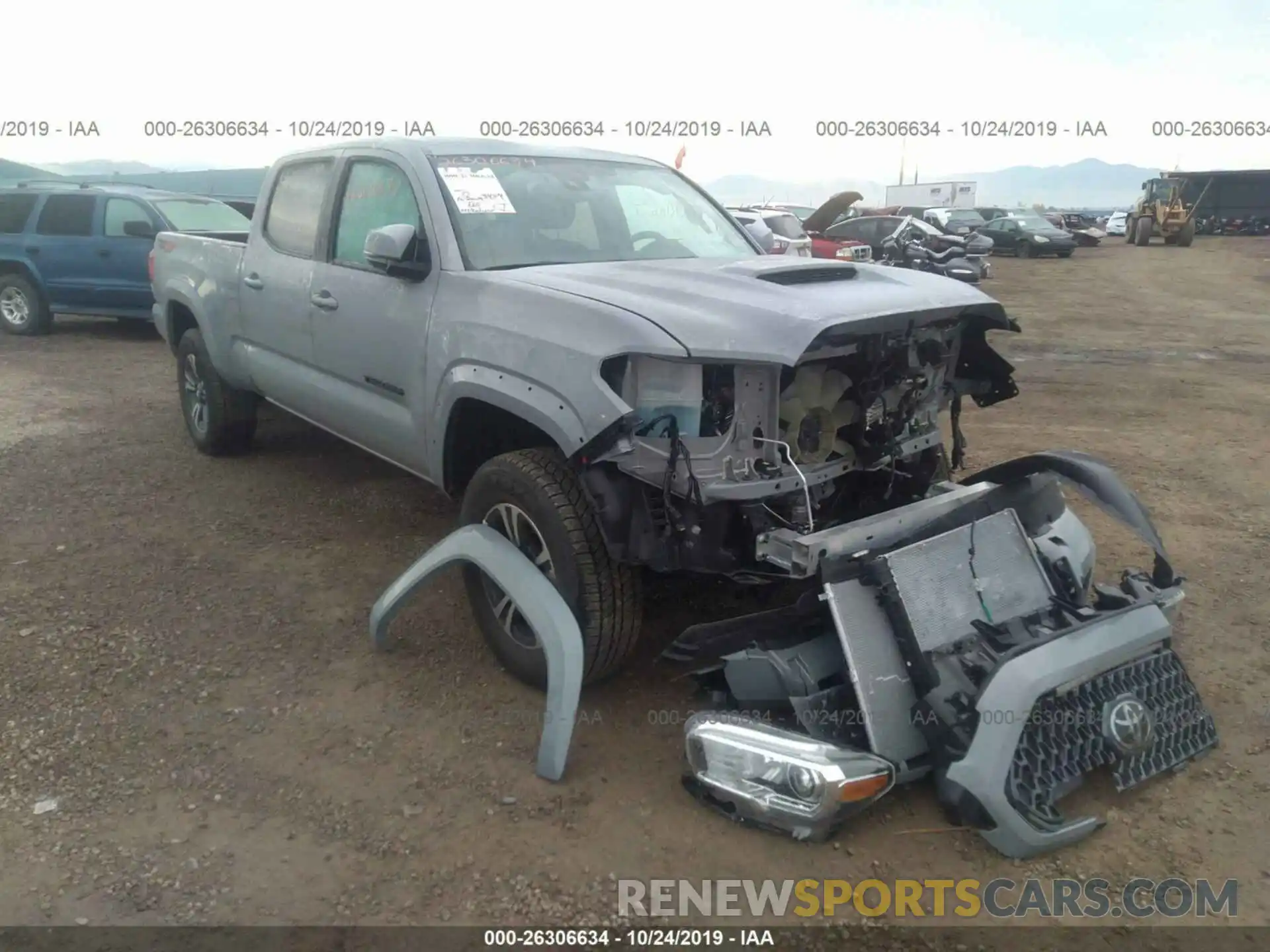 1 Photograph of a damaged car 5TFDZ5BN2KX045352 TOYOTA TACOMA 2019