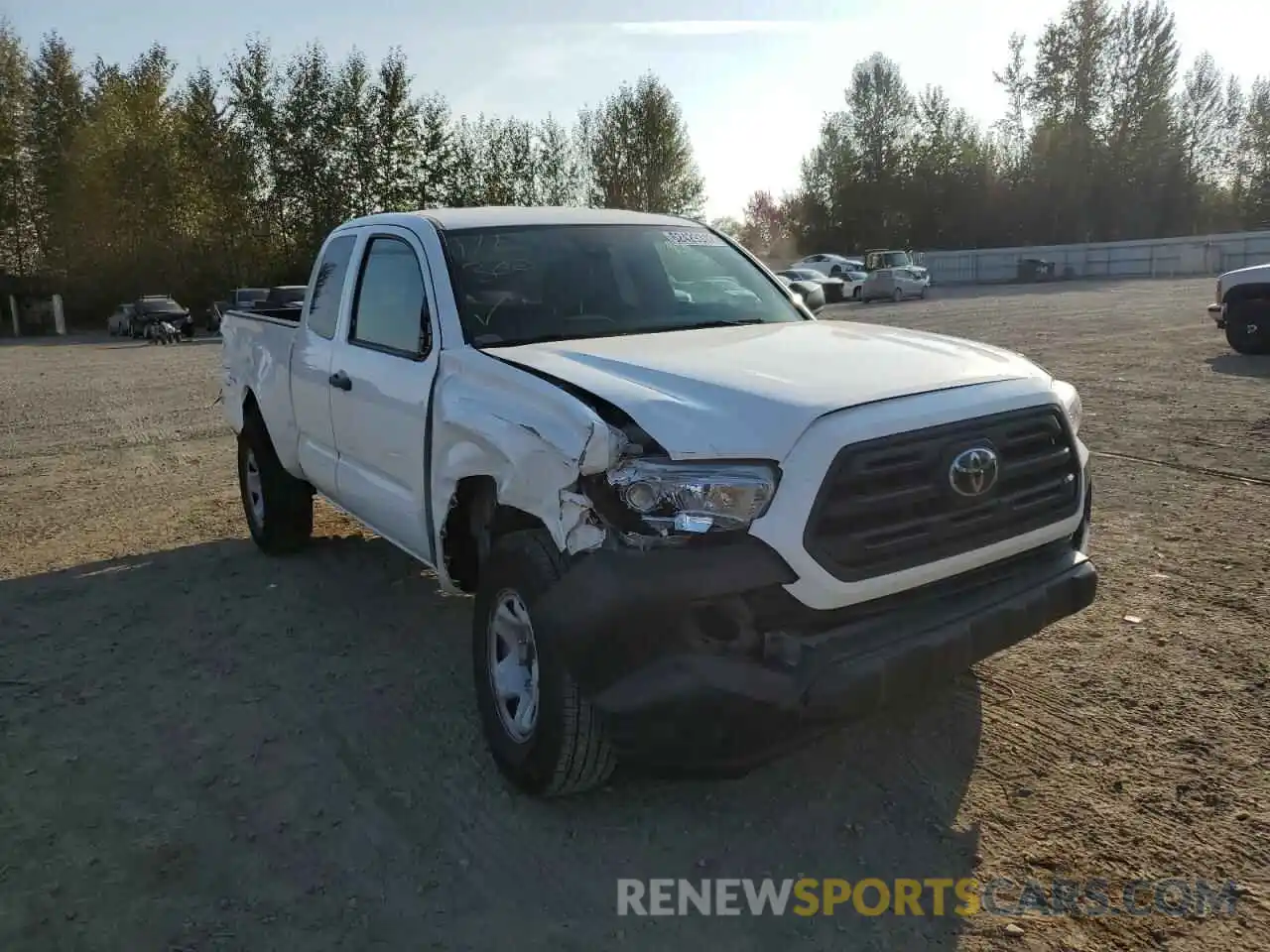 1 Photograph of a damaged car 5TFRX5GN0KX141615 TOYOTA TACOMA 2019