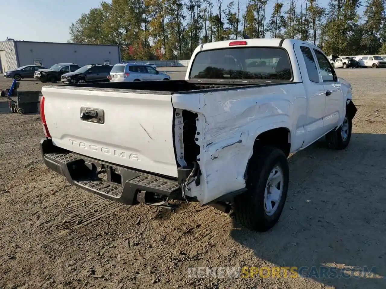 4 Photograph of a damaged car 5TFRX5GN0KX141615 TOYOTA TACOMA 2019