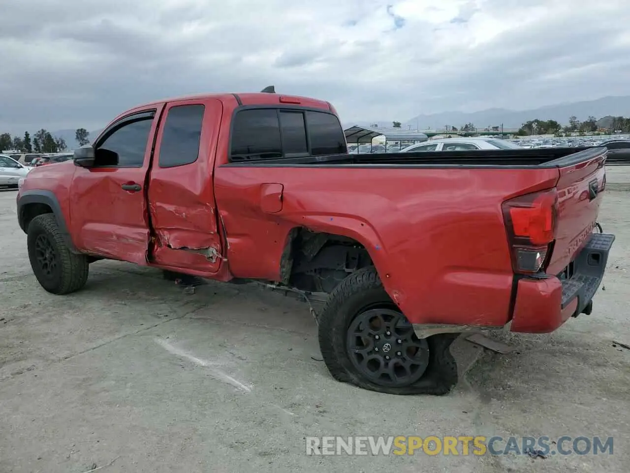2 Photograph of a damaged car 5TFRX5GN0KX153487 TOYOTA TACOMA 2019