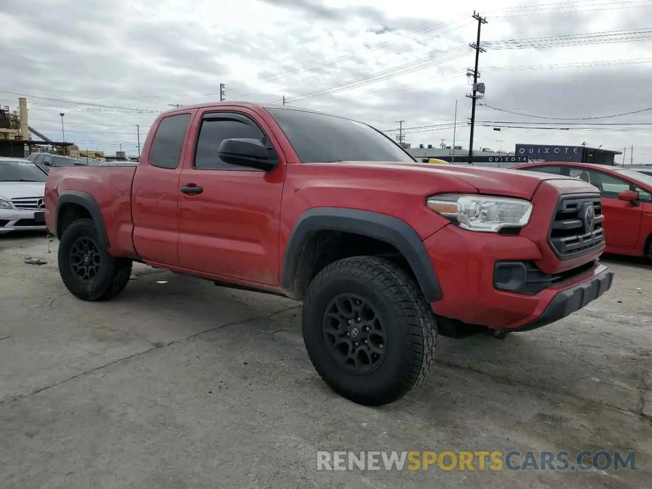 4 Photograph of a damaged car 5TFRX5GN0KX153487 TOYOTA TACOMA 2019