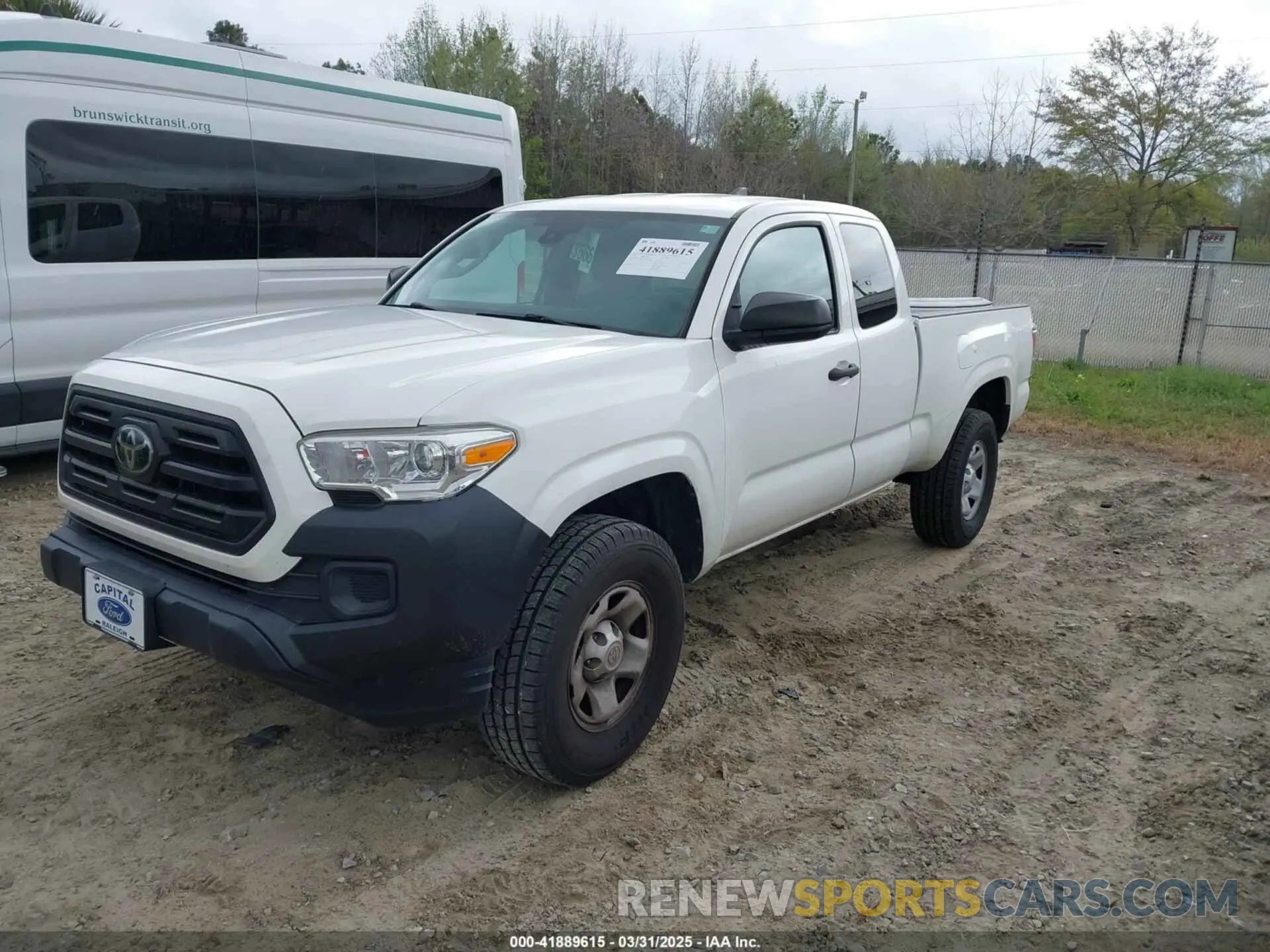 2 Photograph of a damaged car 5TFRX5GN1KX141879 TOYOTA TACOMA 2019