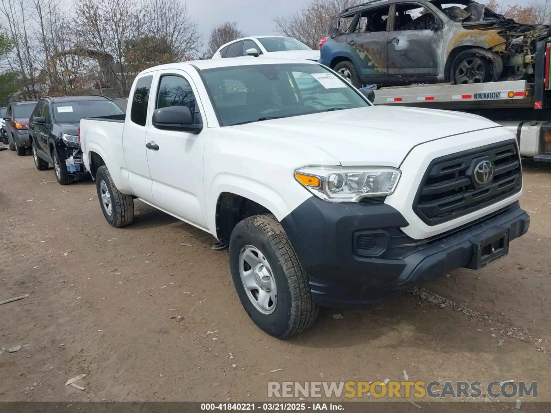 1 Photograph of a damaged car 5TFRX5GN1KX162876 TOYOTA TACOMA 2019