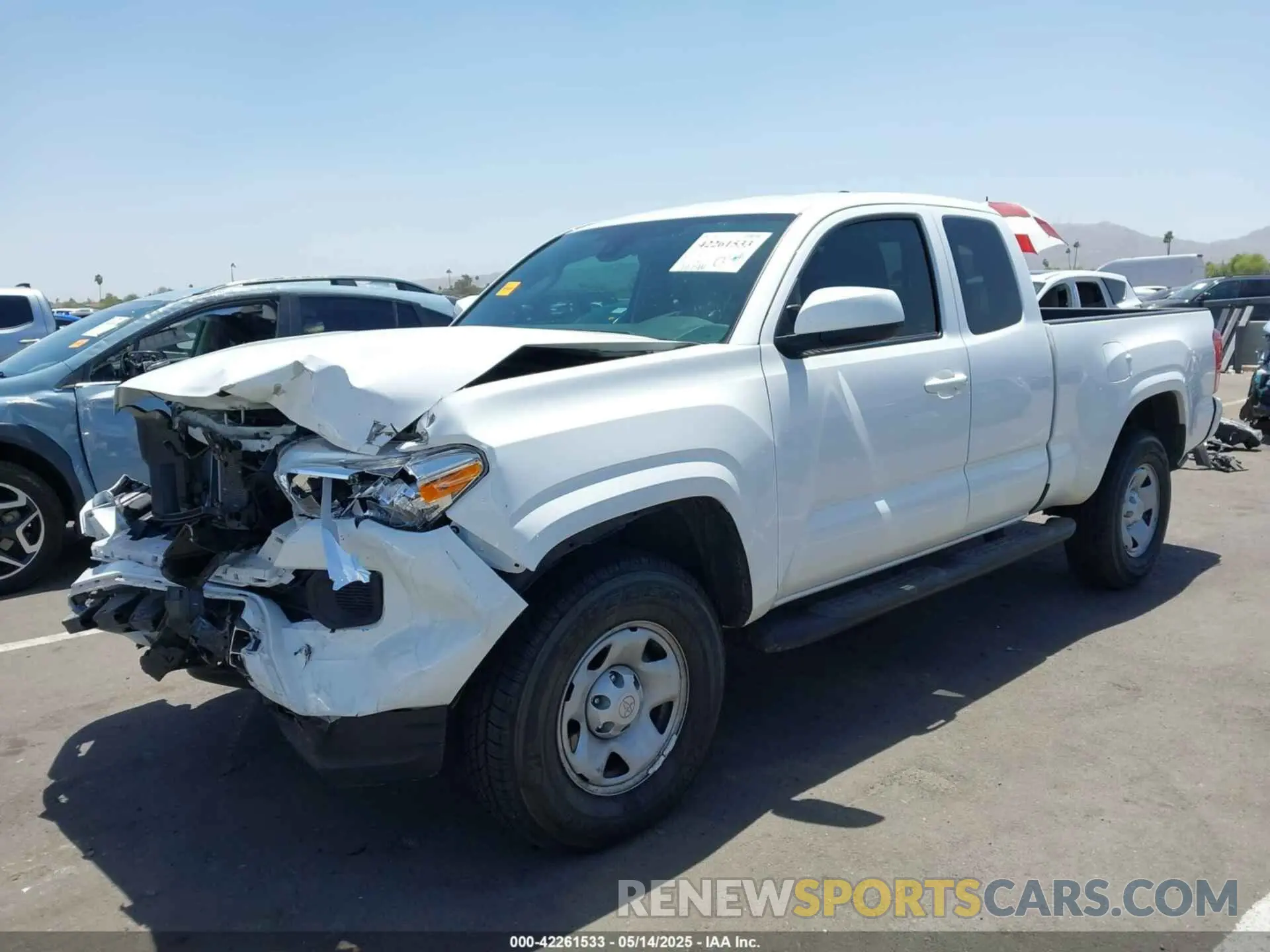 2 Photograph of a damaged car 5TFRX5GN3KX139213 TOYOTA TACOMA 2019