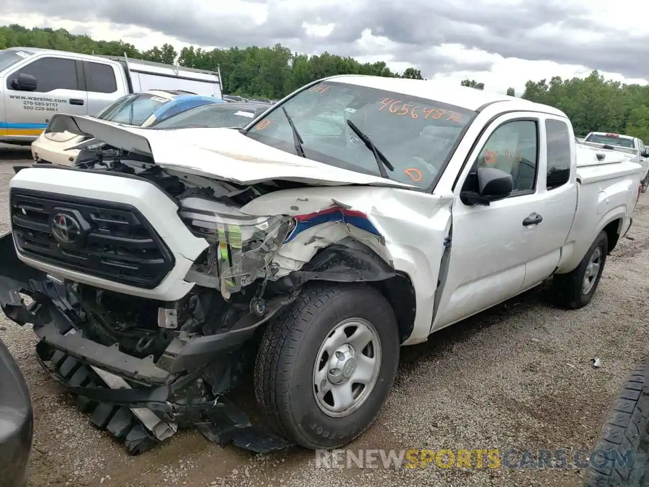 2 Photograph of a damaged car 5TFRX5GN3KX140748 TOYOTA TACOMA 2019