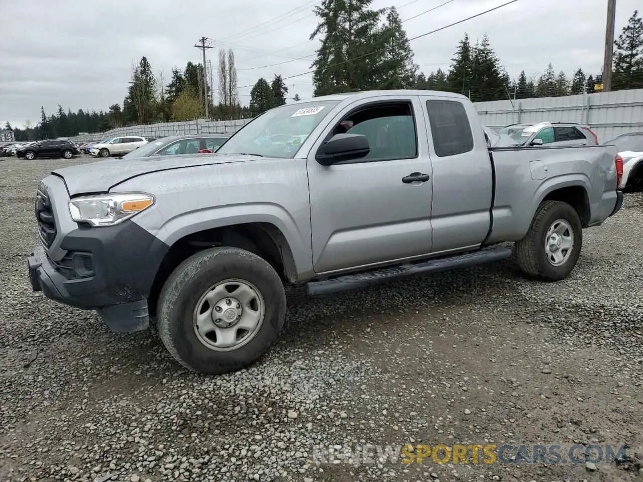 1 Photograph of a damaged car 5TFRX5GN3KX144895 TOYOTA TACOMA 2019