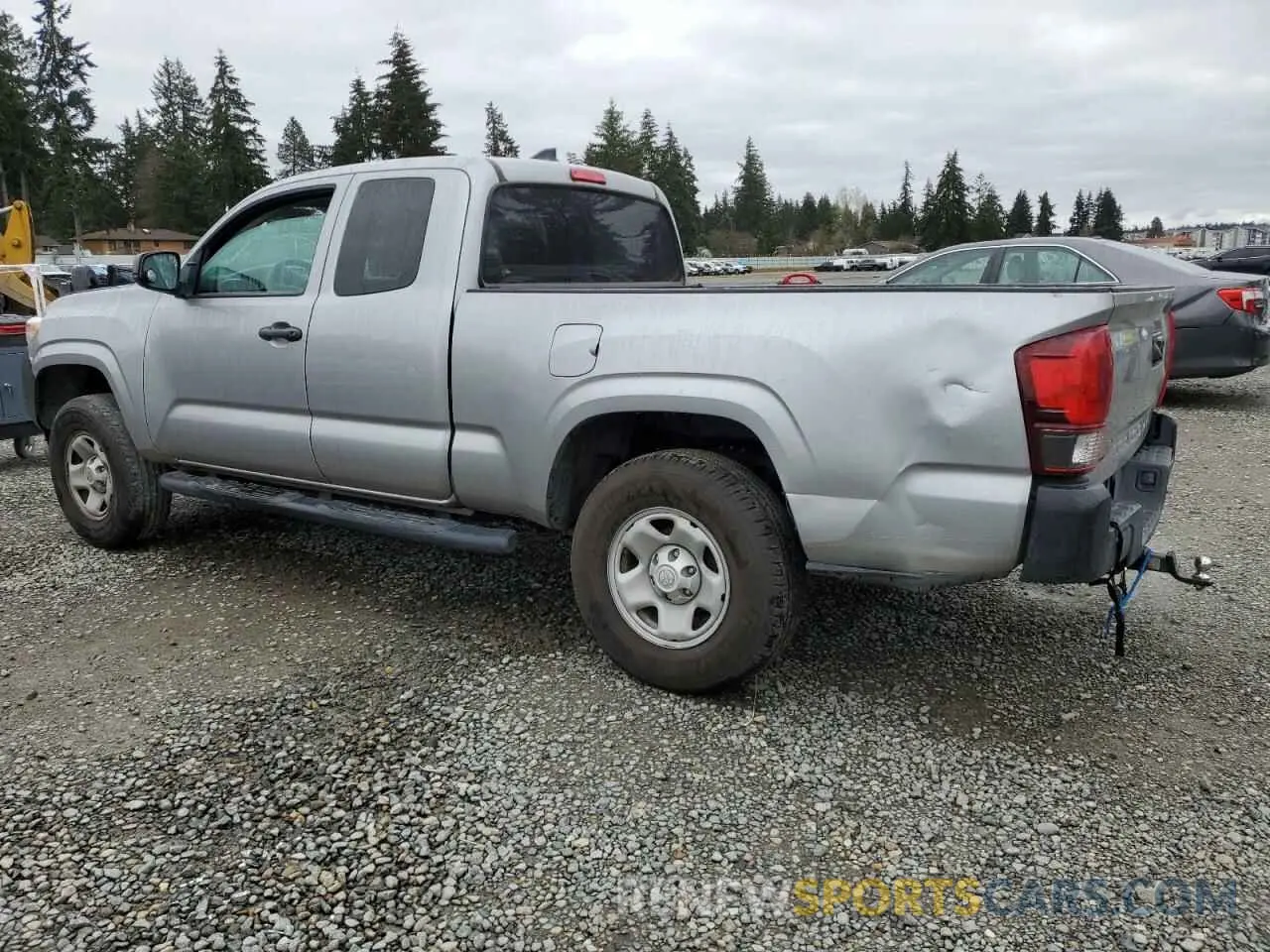 2 Photograph of a damaged car 5TFRX5GN3KX144895 TOYOTA TACOMA 2019