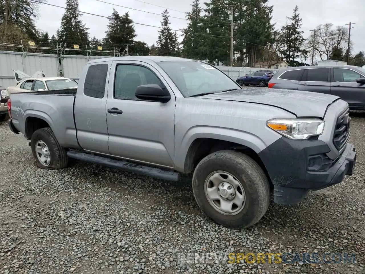 4 Photograph of a damaged car 5TFRX5GN3KX144895 TOYOTA TACOMA 2019