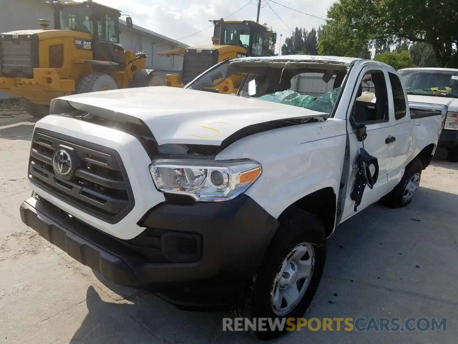 2 Photograph of a damaged car 5TFRX5GN3KX154133 TOYOTA TACOMA 2019