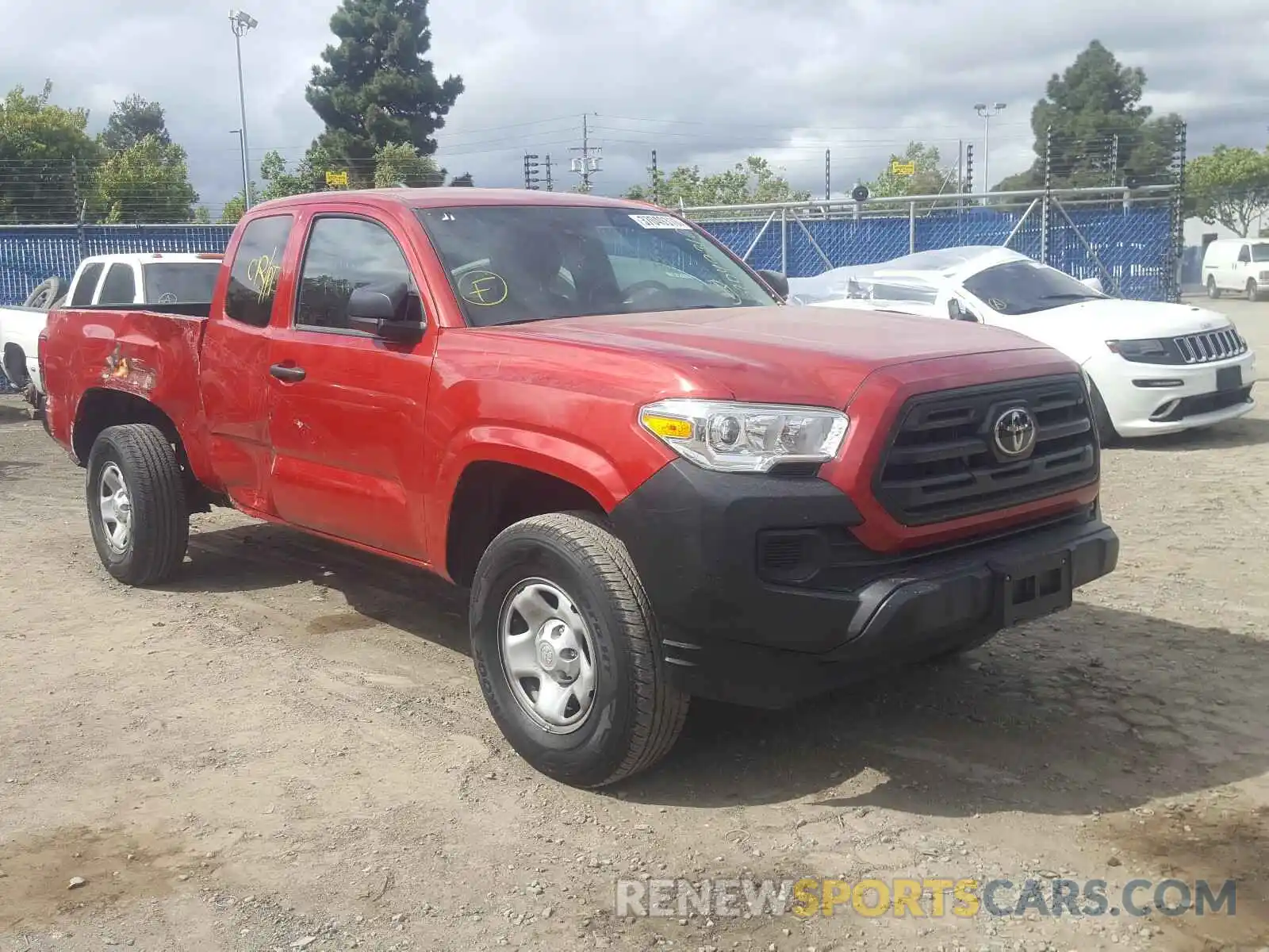 1 Photograph of a damaged car 5TFRX5GN4KX145635 TOYOTA TACOMA 2019