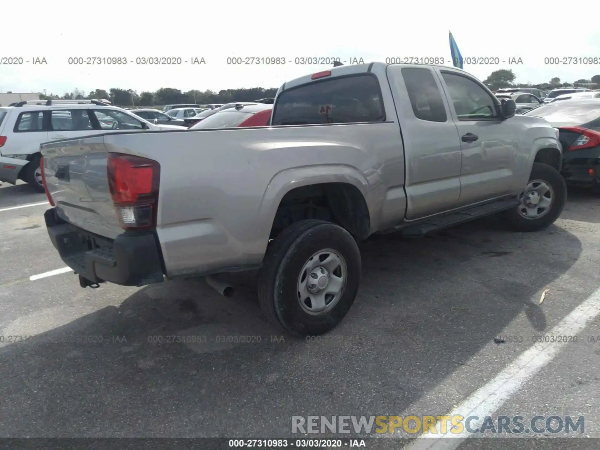 4 Photograph of a damaged car 5TFRX5GN5KX135745 TOYOTA TACOMA 2019