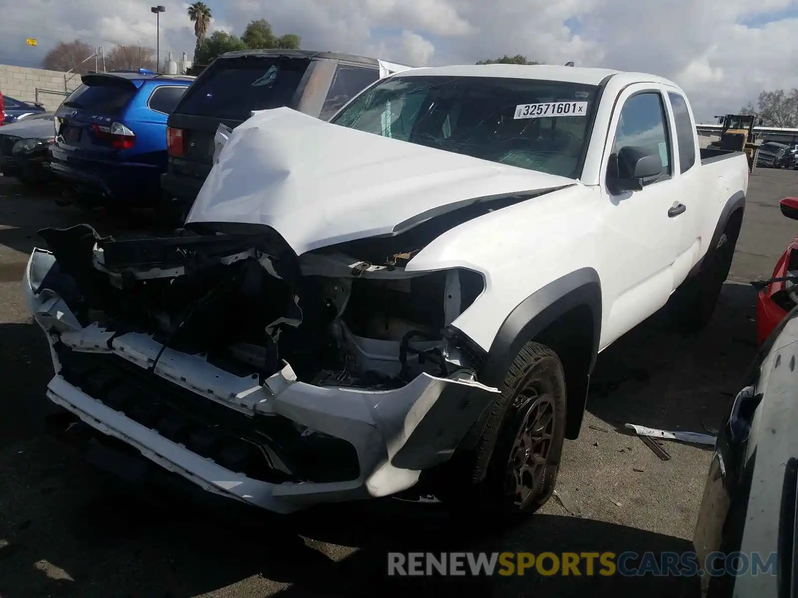 2 Photograph of a damaged car 5TFRX5GN5KX159947 TOYOTA TACOMA 2019