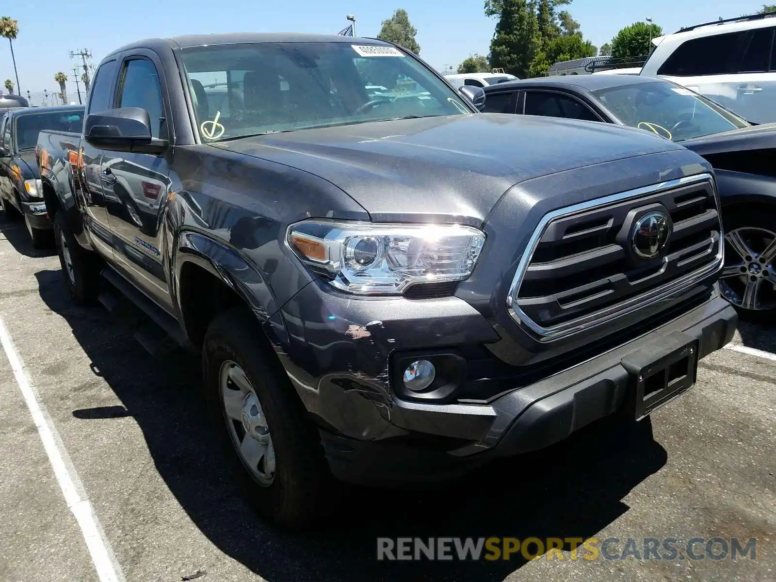 1 Photograph of a damaged car 5TFRX5GN6KX159407 TOYOTA TACOMA 2019