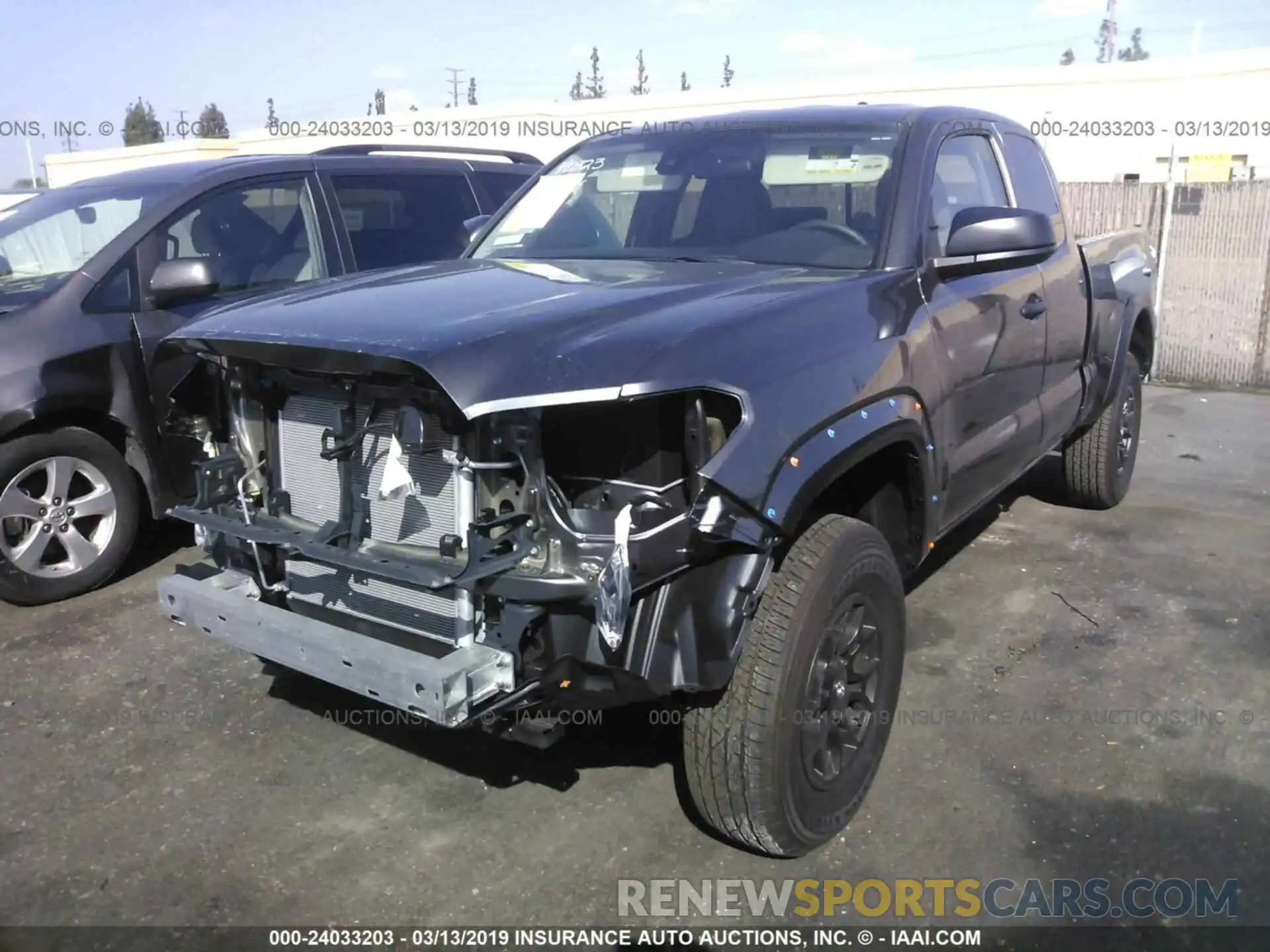 2 Photograph of a damaged car 5TFRX5GN7KX135777 TOYOTA TACOMA 2019