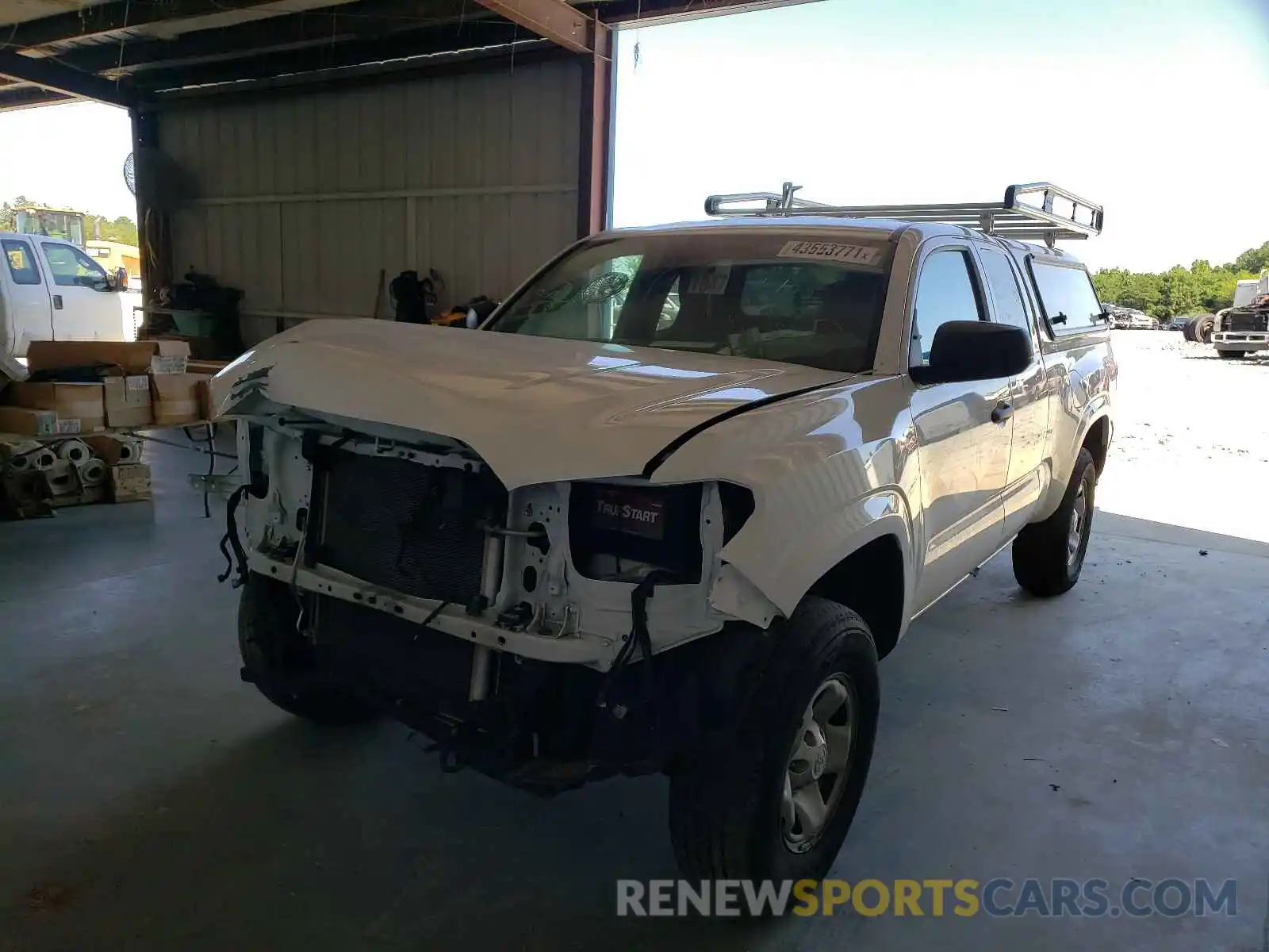 2 Photograph of a damaged car 5TFRX5GN7KX148142 TOYOTA TACOMA 2019