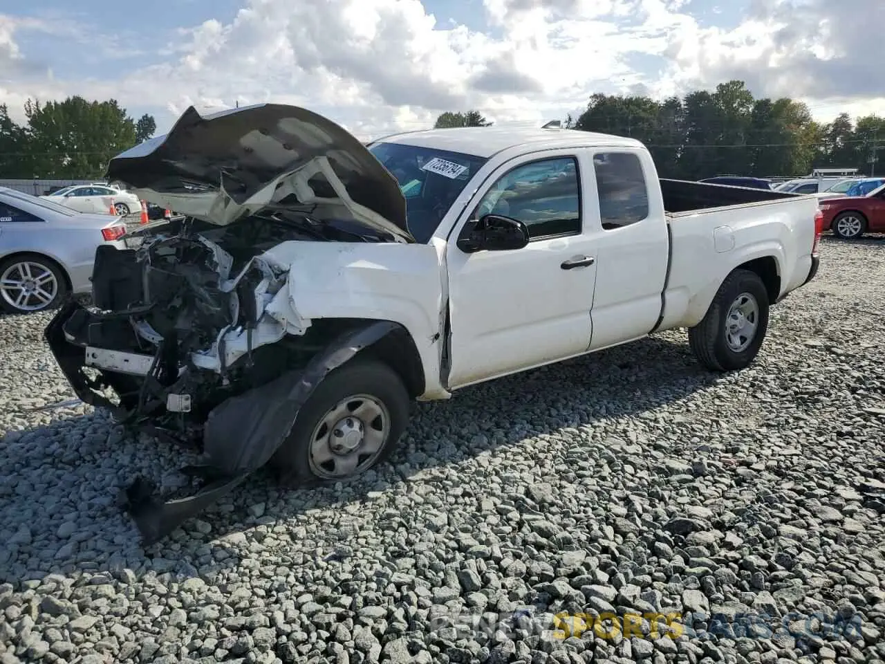 1 Photograph of a damaged car 5TFRX5GN8KX154354 TOYOTA TACOMA 2019