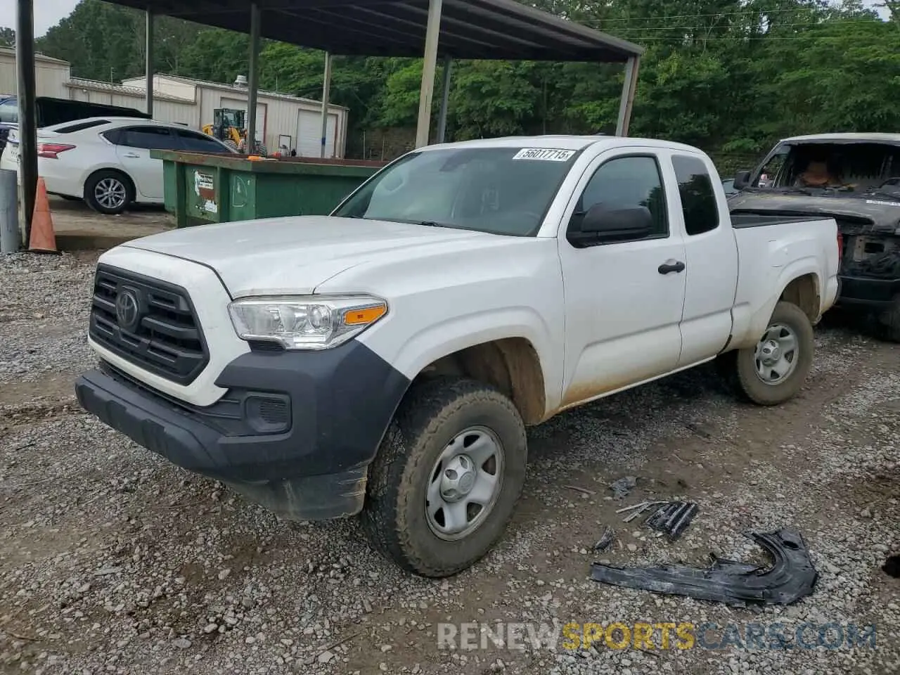 1 Photograph of a damaged car 5TFRX5GN9KX155061 TOYOTA TACOMA 2019