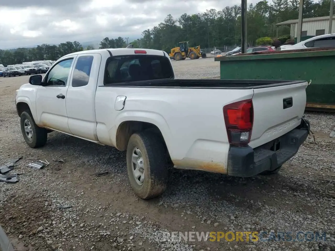 2 Photograph of a damaged car 5TFRX5GN9KX155061 TOYOTA TACOMA 2019