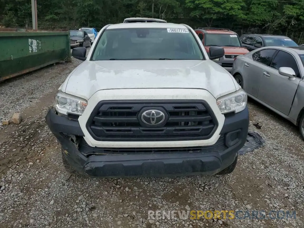 5 Photograph of a damaged car 5TFRX5GN9KX155061 TOYOTA TACOMA 2019