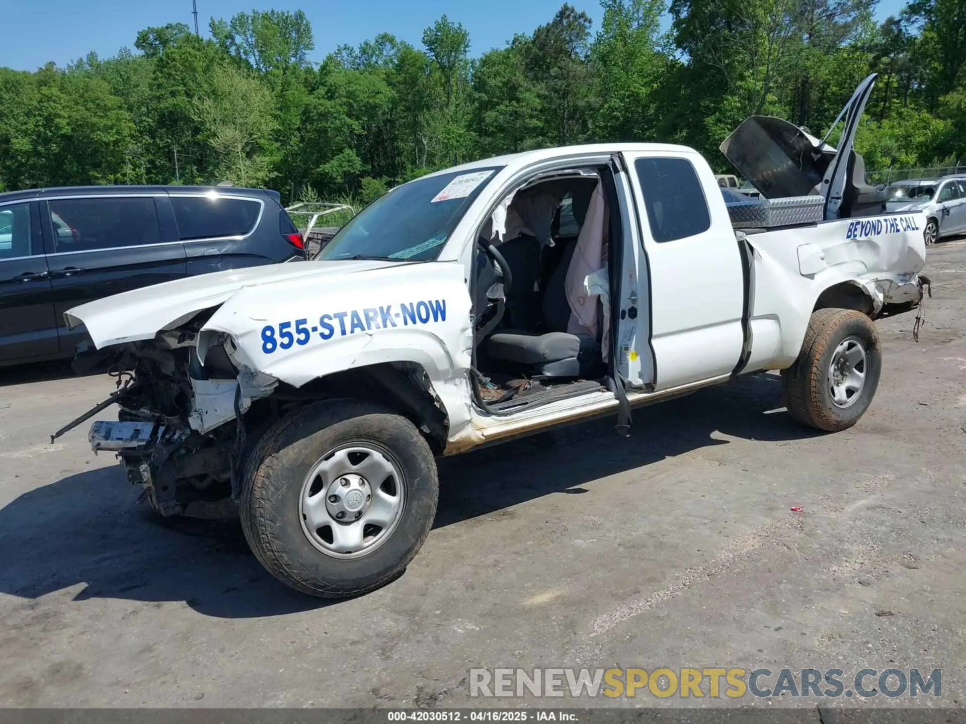 2 Photograph of a damaged car 5TFRX5GNXKX135675 TOYOTA TACOMA 2019